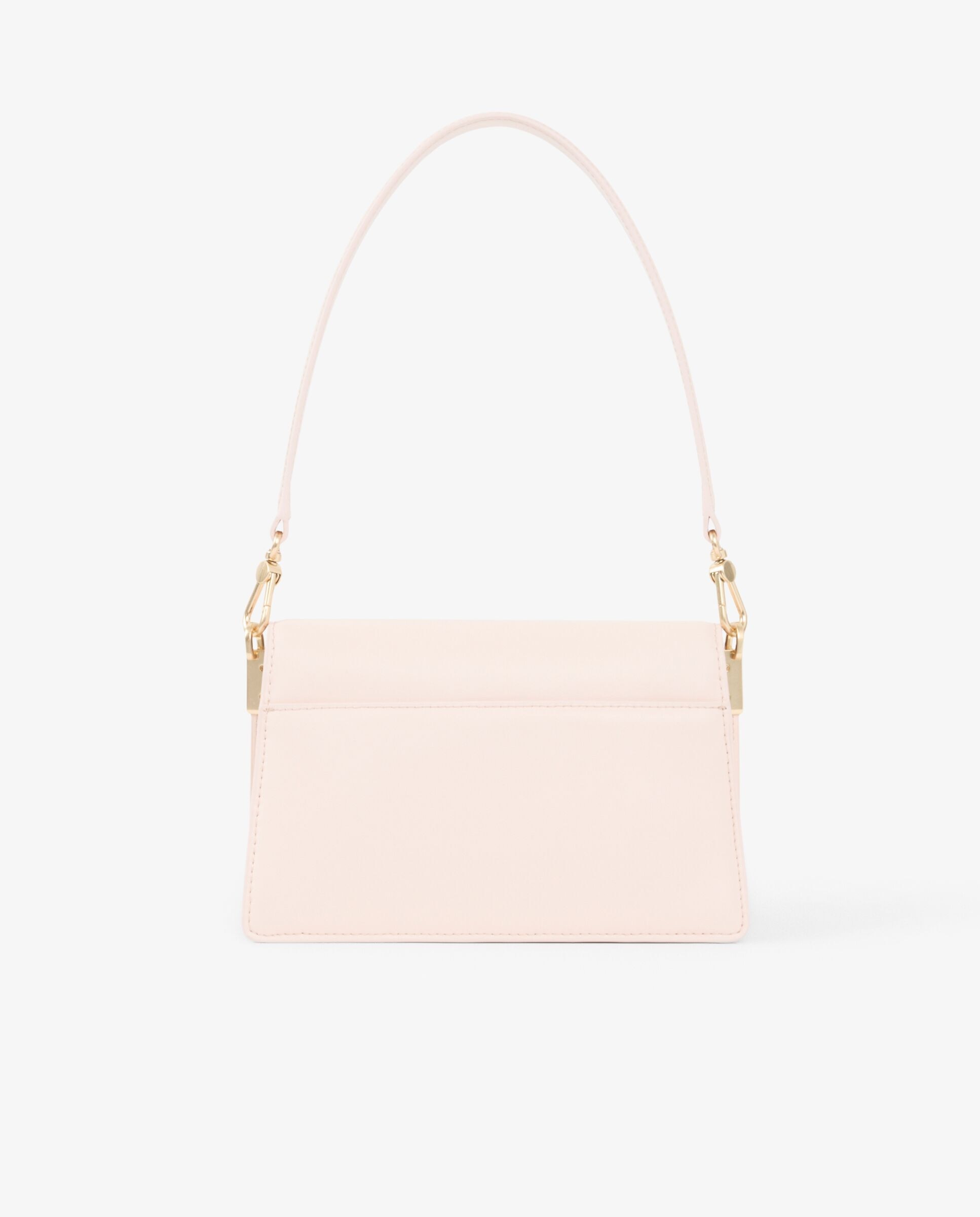 Bolso con solapa de piel Tennis Bliss - Lacoste - Rosa claro Rosa claro-4