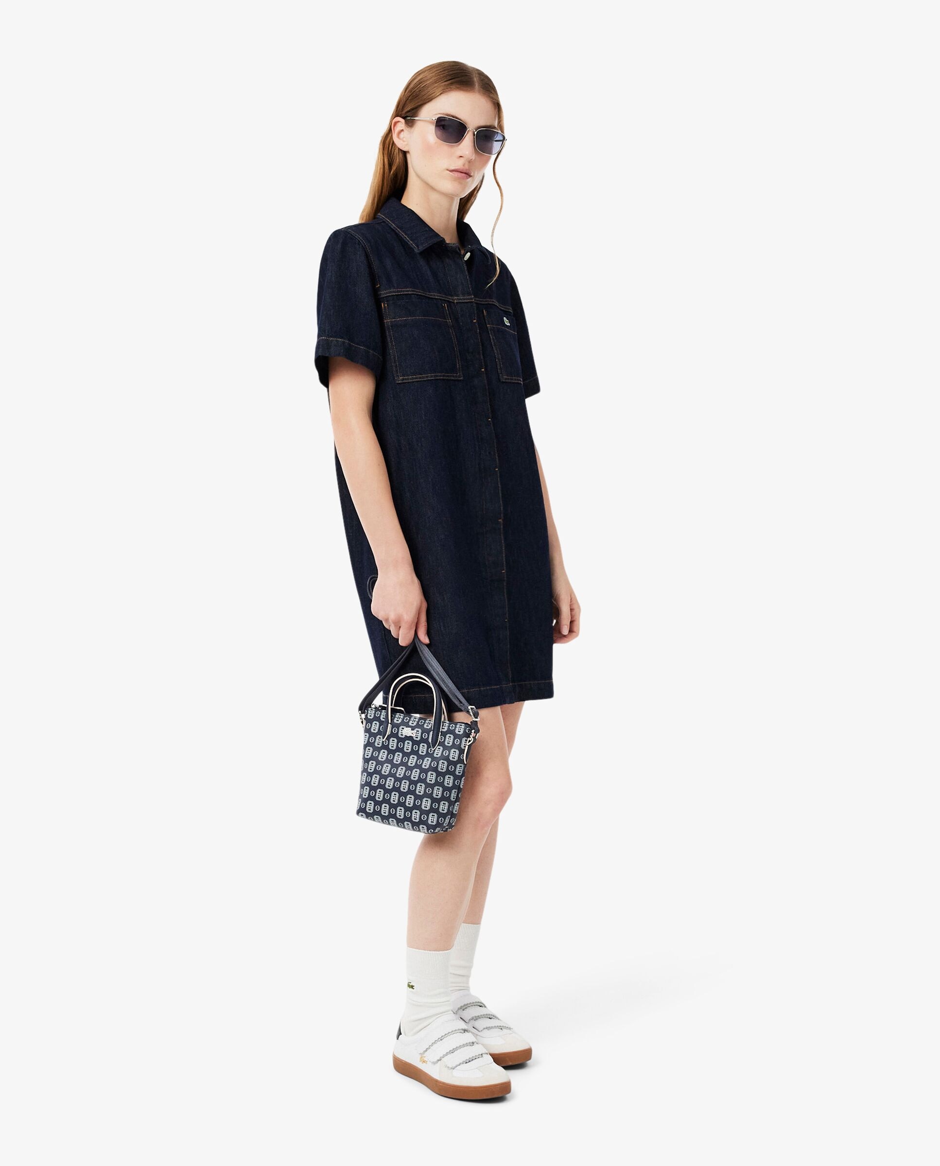 Bolso de mujer tote mini concept en marine sombre farine - Lacoste - Rosa Rosa-2