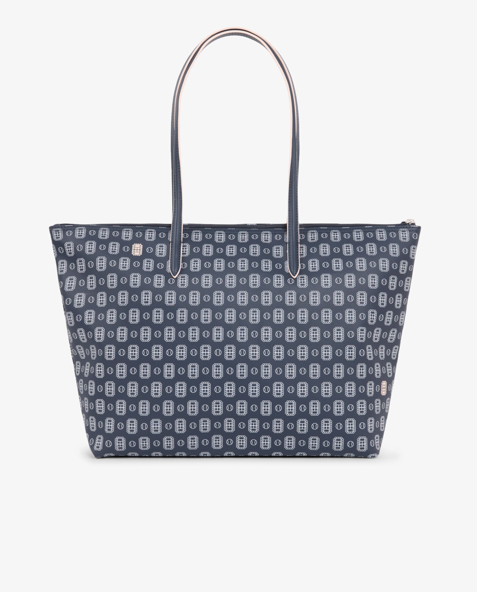 Bolso de mujer tote estampado concept grande en marine sombre farine - Lacoste - Rosa Rosa-4