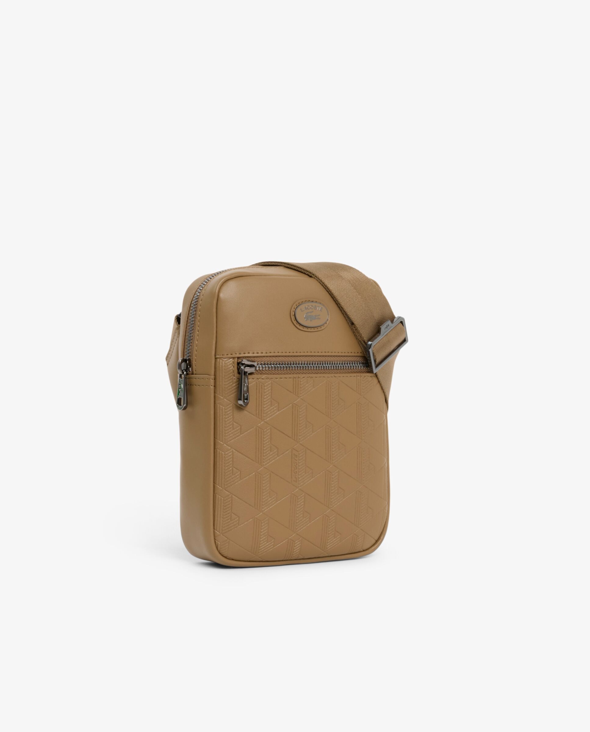 Imagen 3 de Cartera de hombre vertical con monograma estampado - Beige Beige