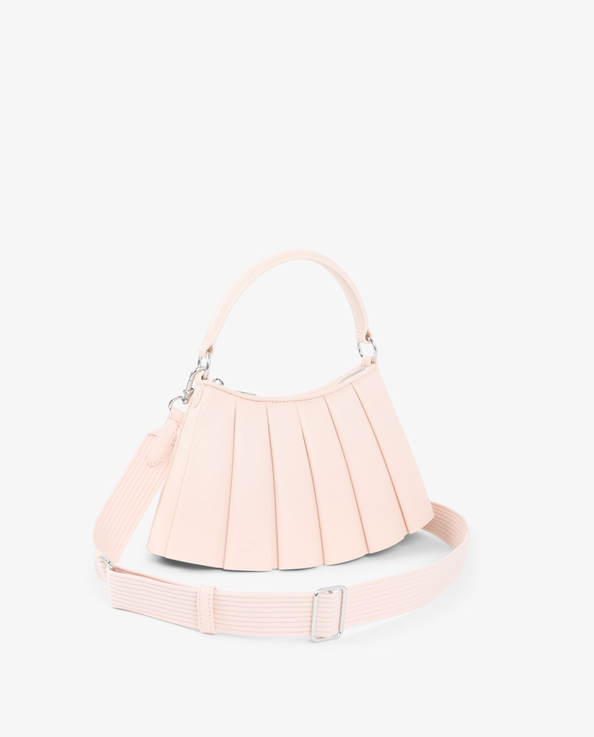 Bolso de piel pequeño Lenglen Runway - Lacoste - Rosa claro Rosa claro-2