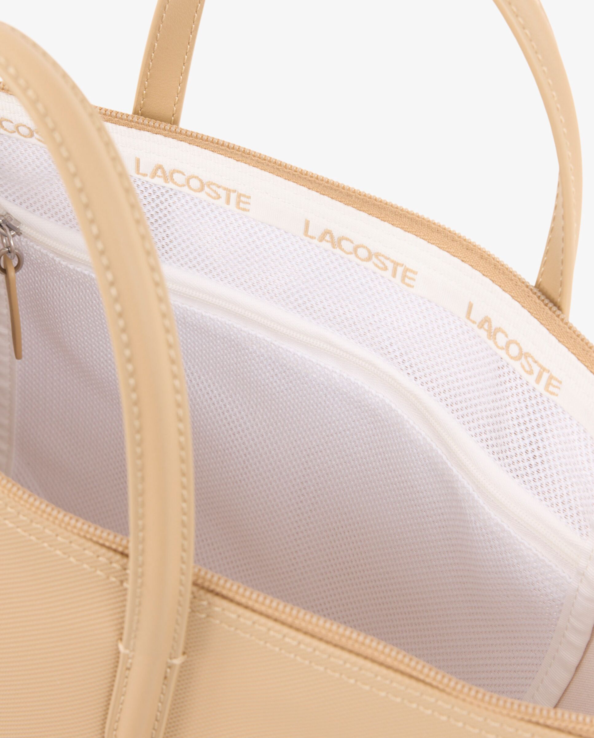 Bolso de mujer tote pequeño en azul - Lacoste - Beige Beige-4