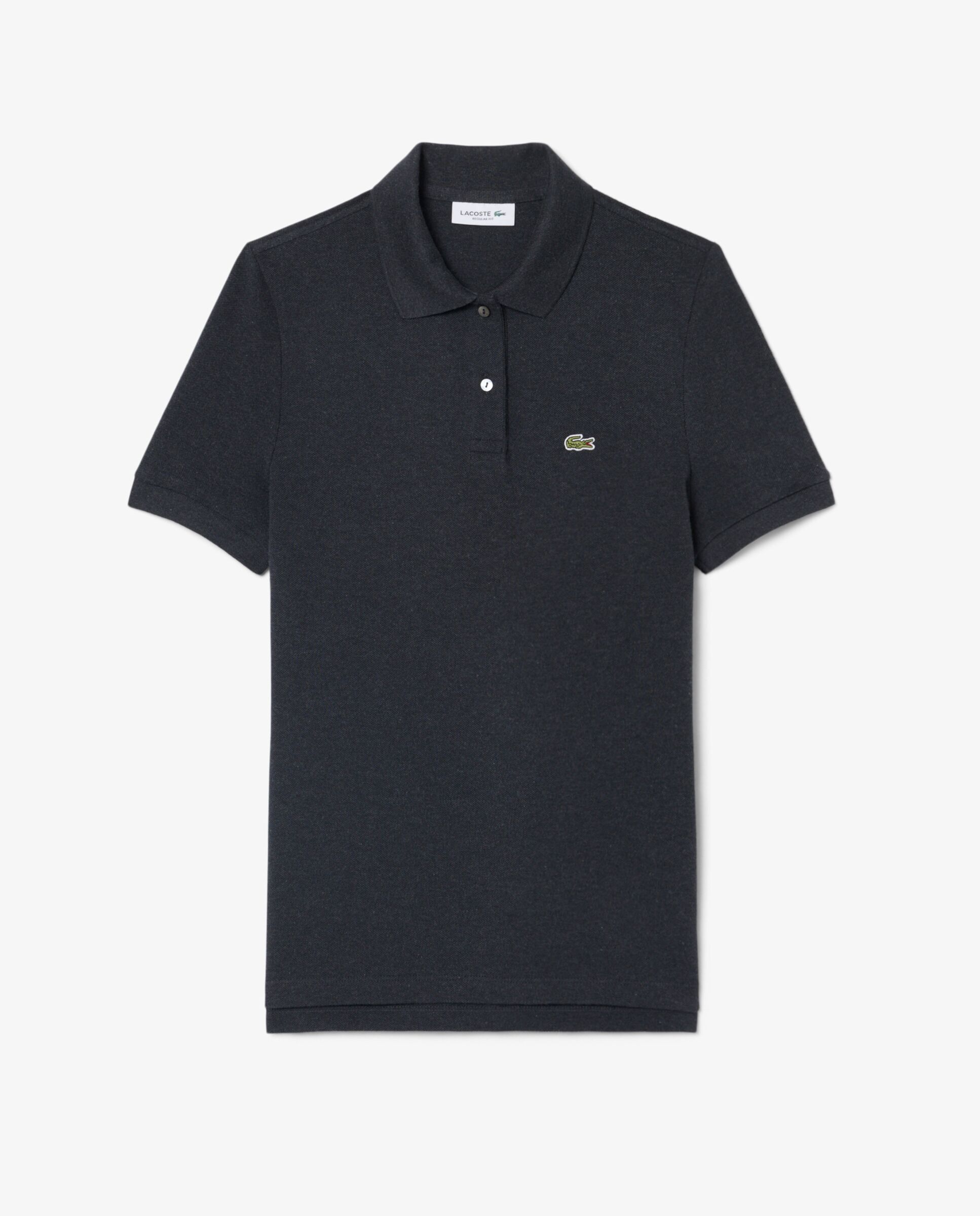 Polo de mujer de corte regular de petit piqué suave de manga corta - Lacoste - Gris Gris-6