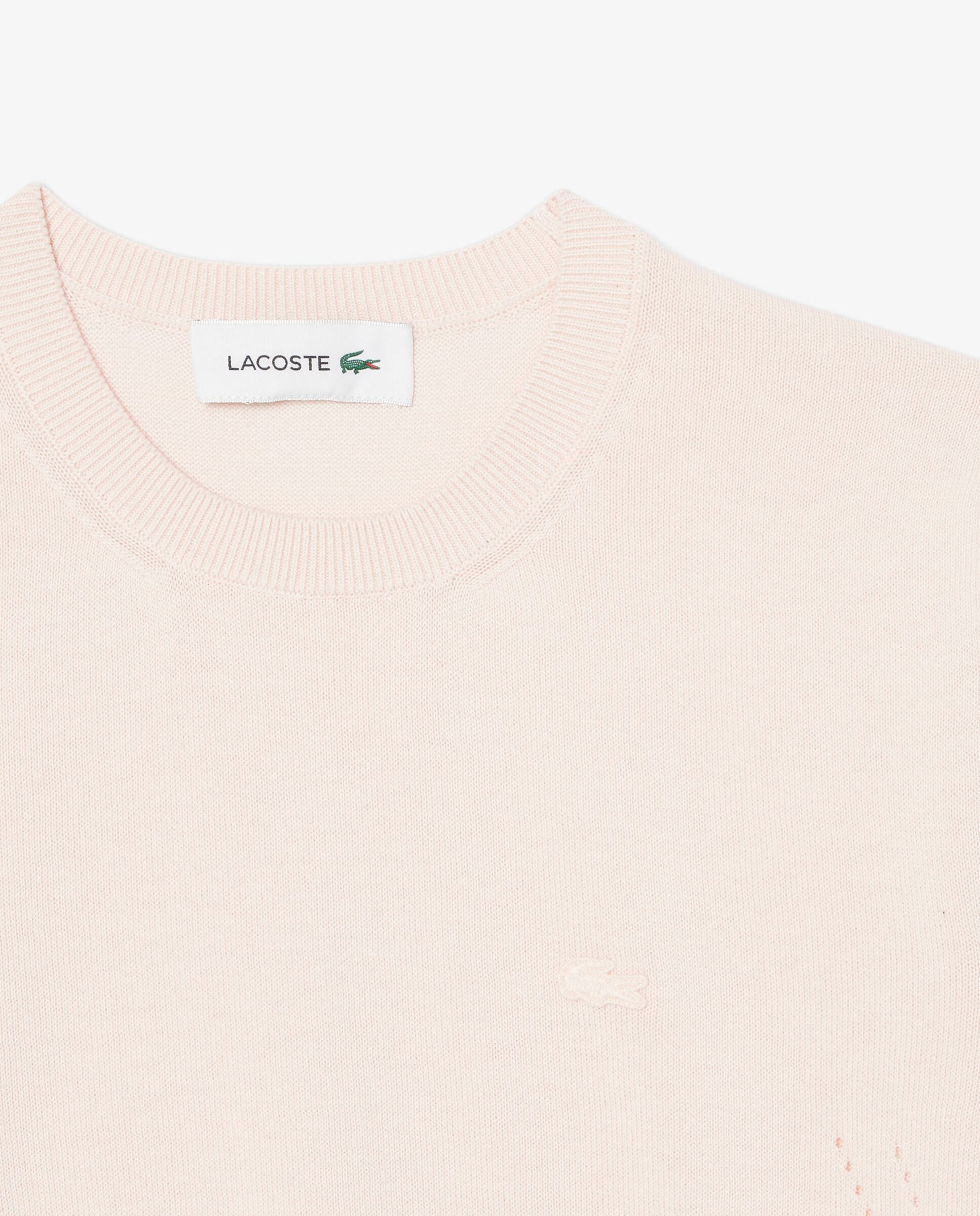 De manga corta de punto 3d en azul - Lacoste - Rosa Rosa-5