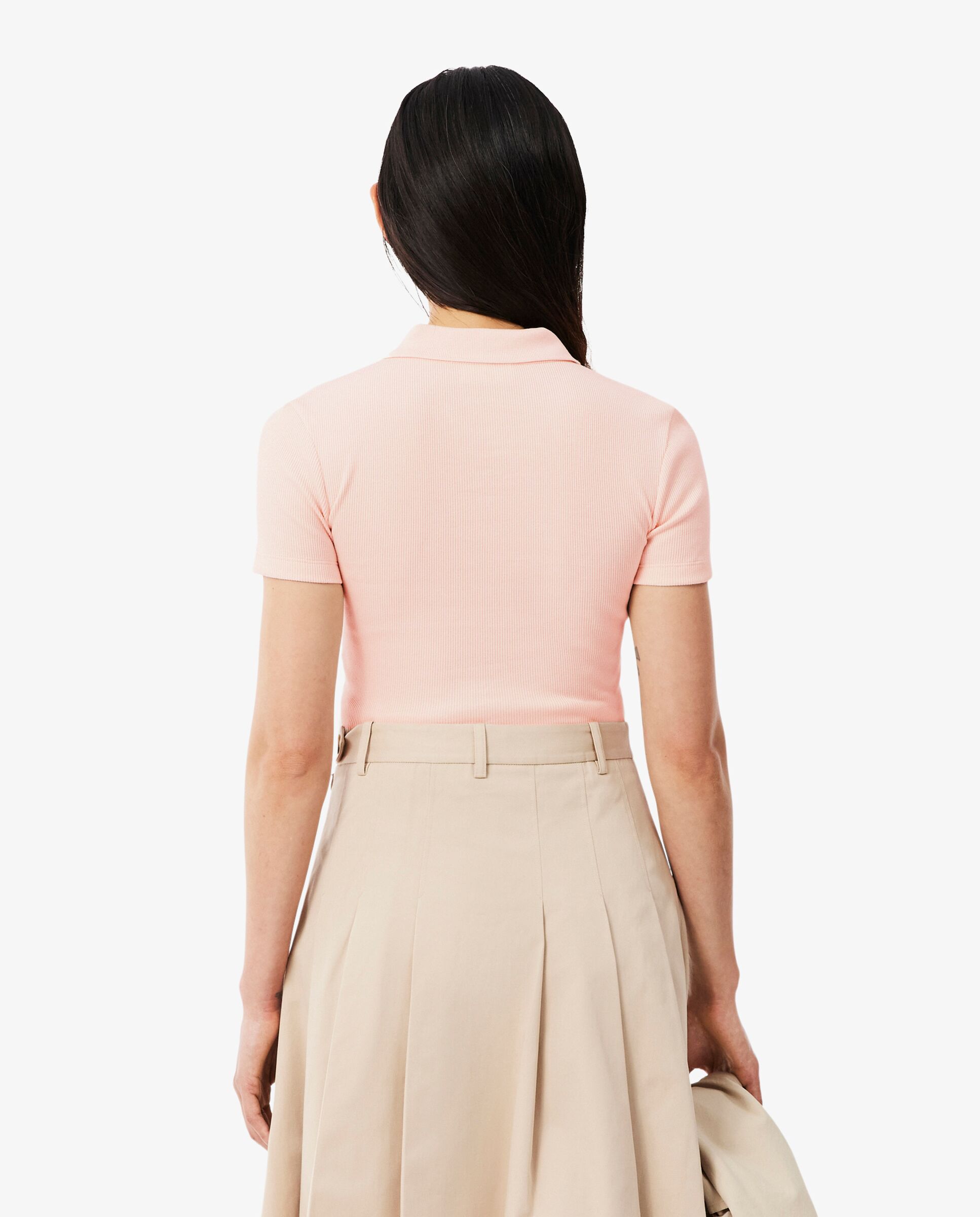 Polo de mujer de manga corta - Lacoste - Rosa Rosa-2