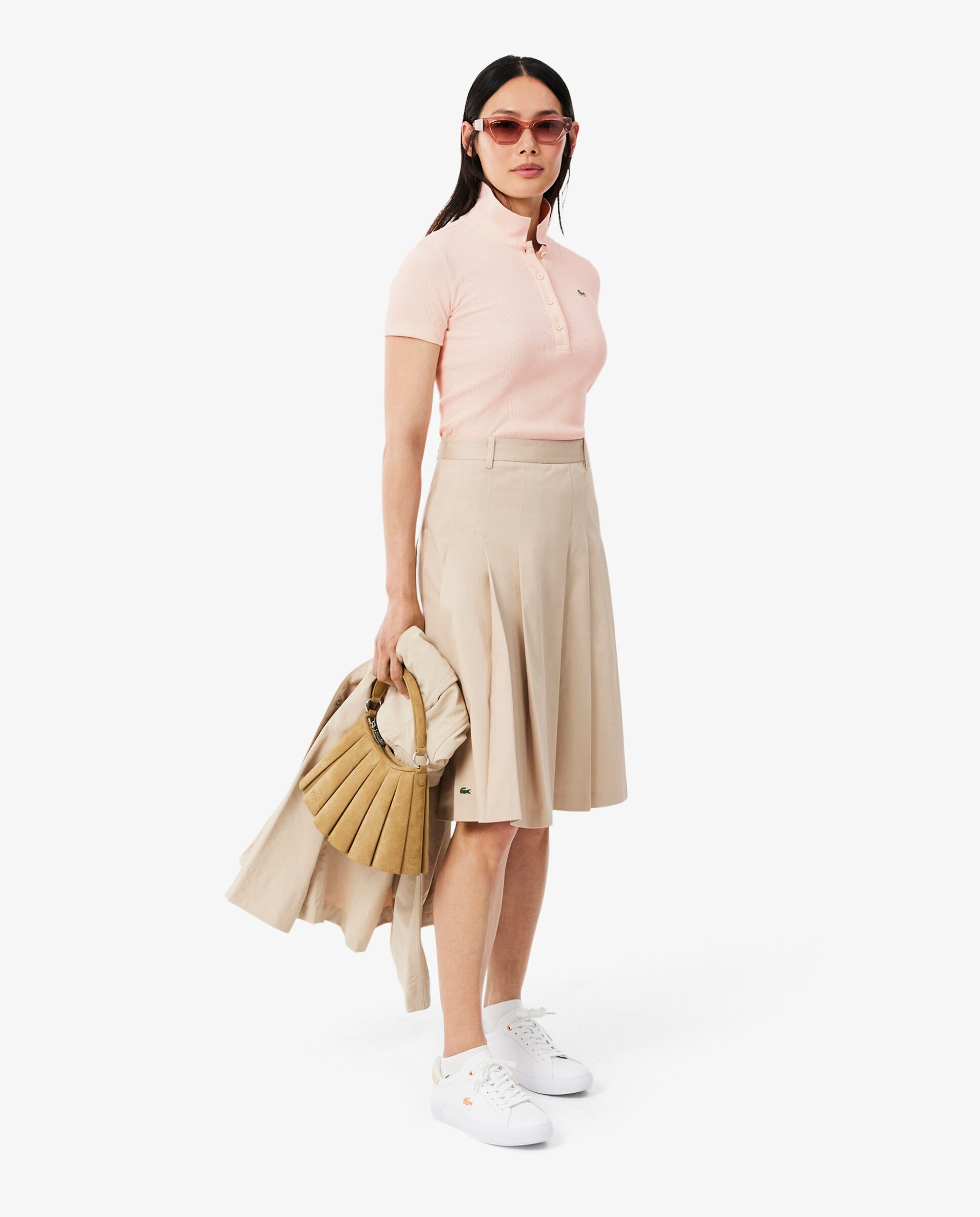 Polo de mujer de manga corta - Lacoste - Rosa Rosa-4