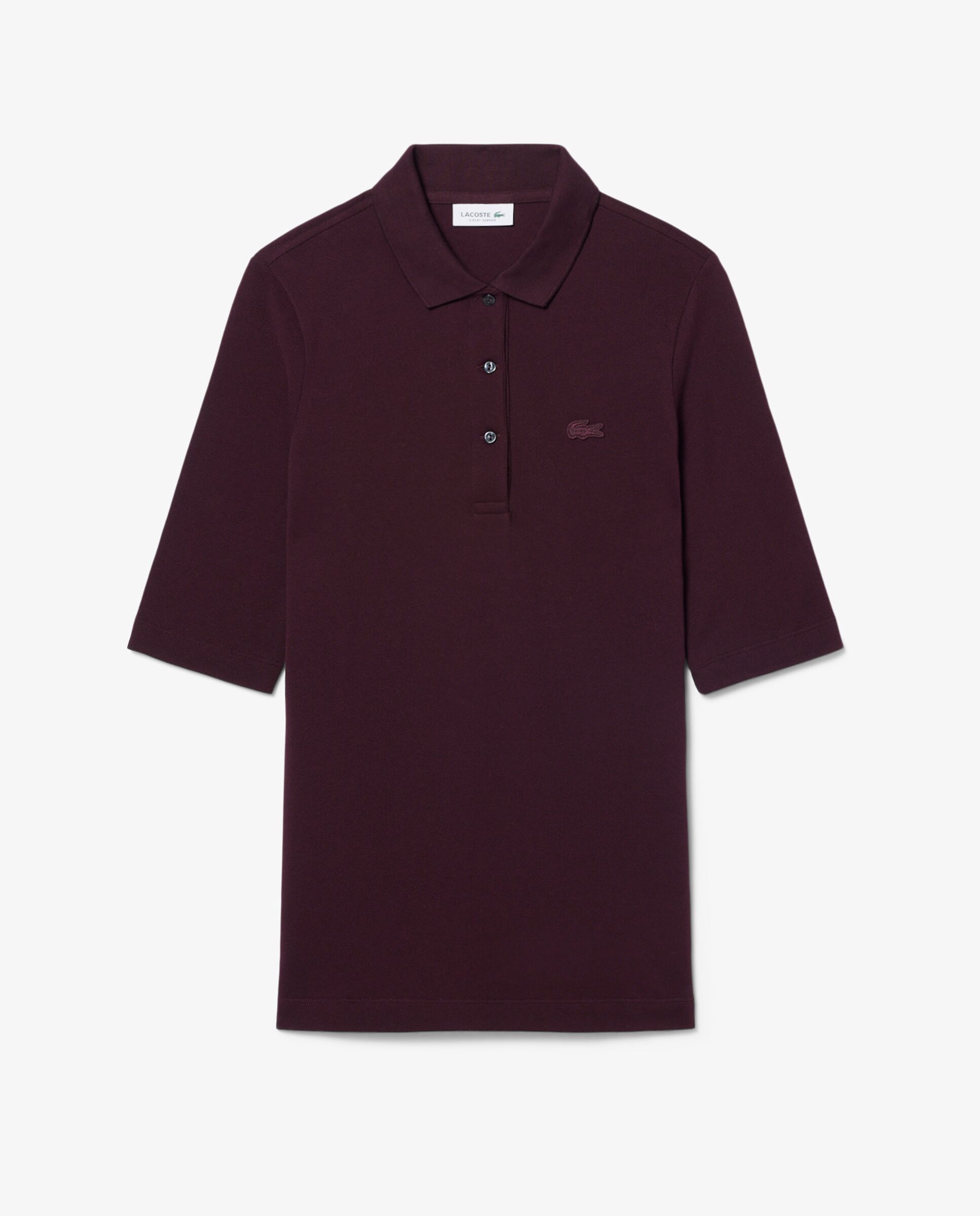 Polo de mujer de manga francesa de corte ajustado - Lacoste - Marrón Marrón-6