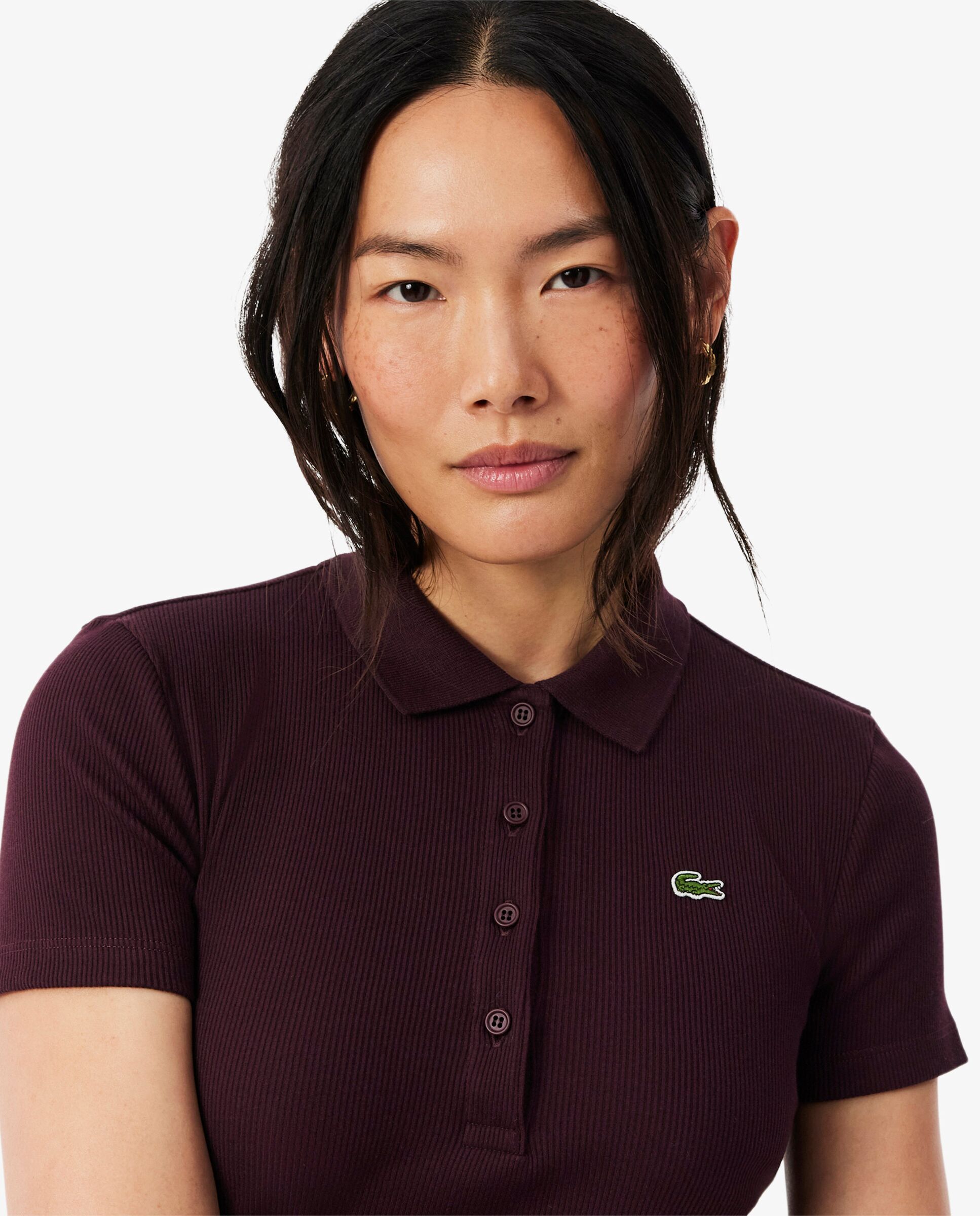 Polo de mujer de manga corta - Lacoste - Marrón Marrón-3