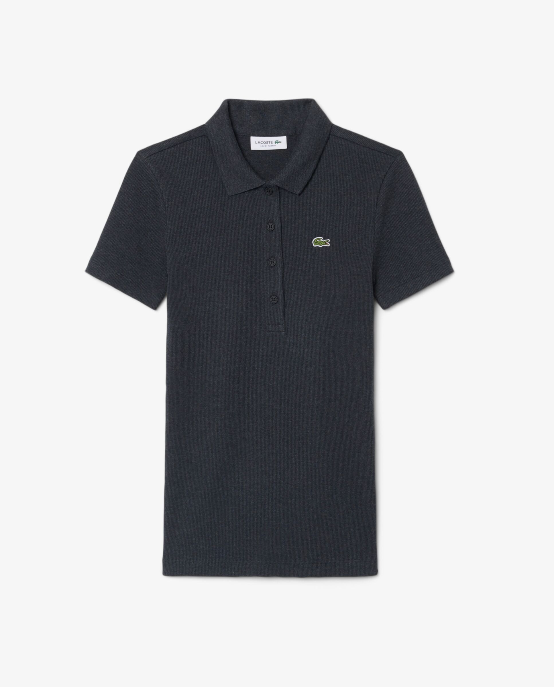 Polo de mujer Lacoste en algodón ecológico - Gris Gris-6