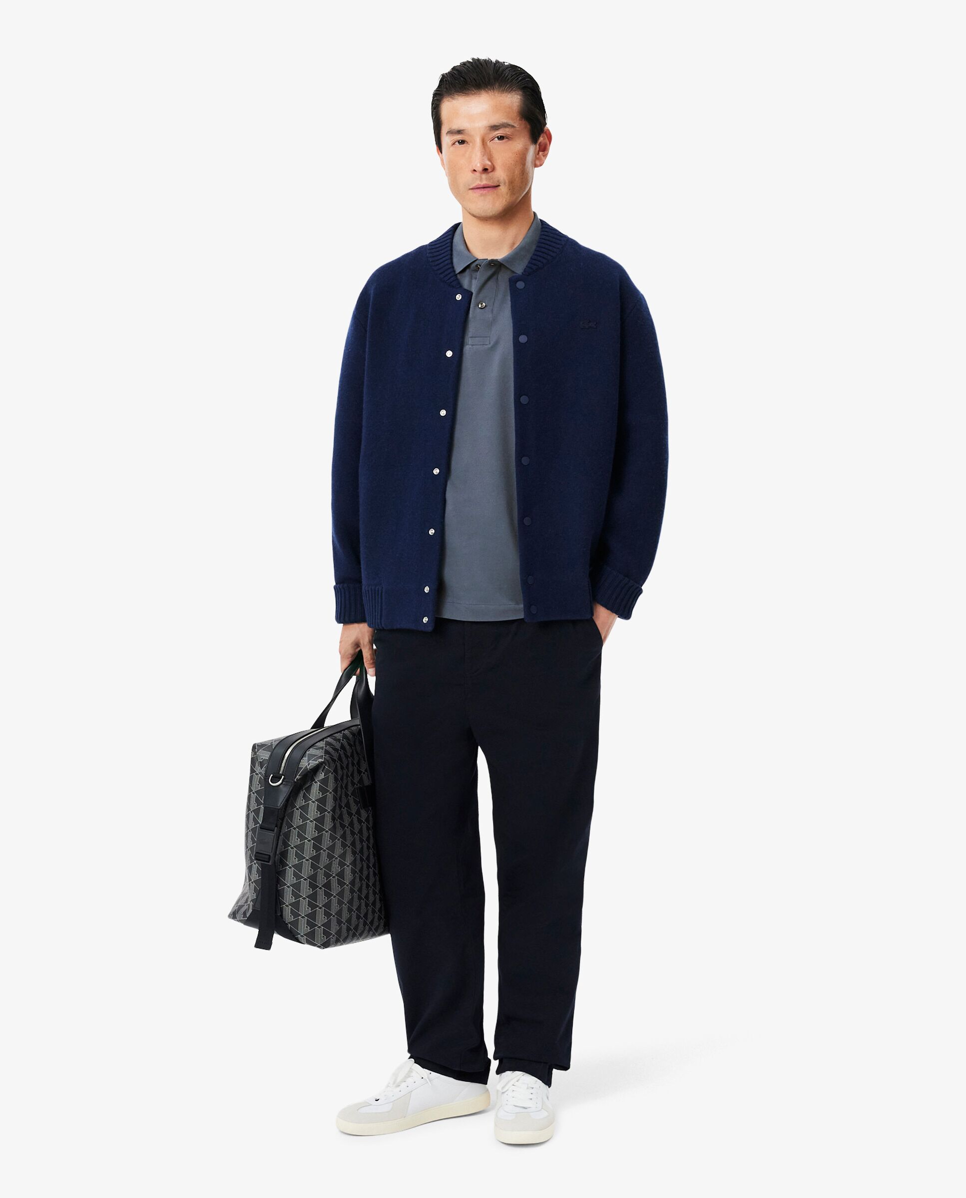 Polo de hombre de corte clásico de manga corta - Lacoste - Gris Gris-4