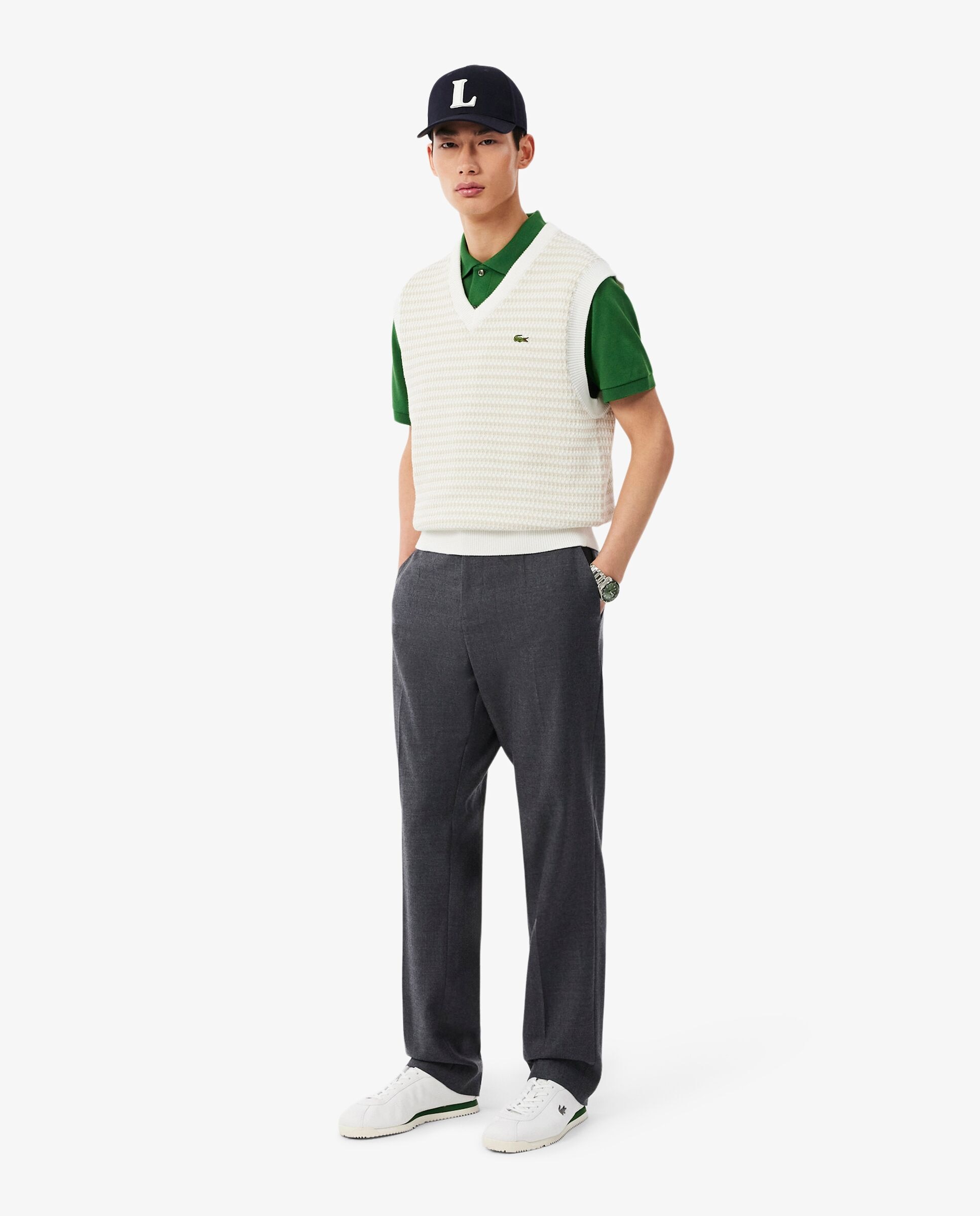 Polo de hombre original de corte clásico de manga corta - Lacoste - Esmeralda Esmeralda-4