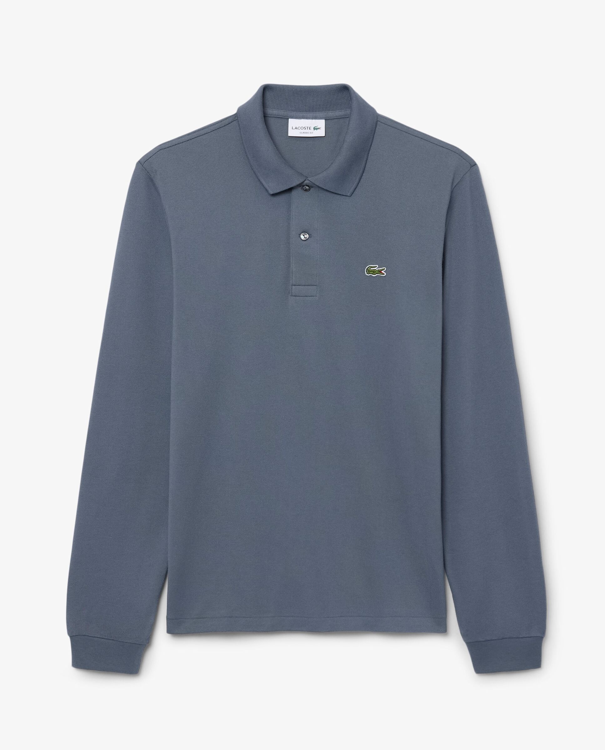 Polo de hombre de corte clásico de manga larga - Lacoste - Gris Gris-6