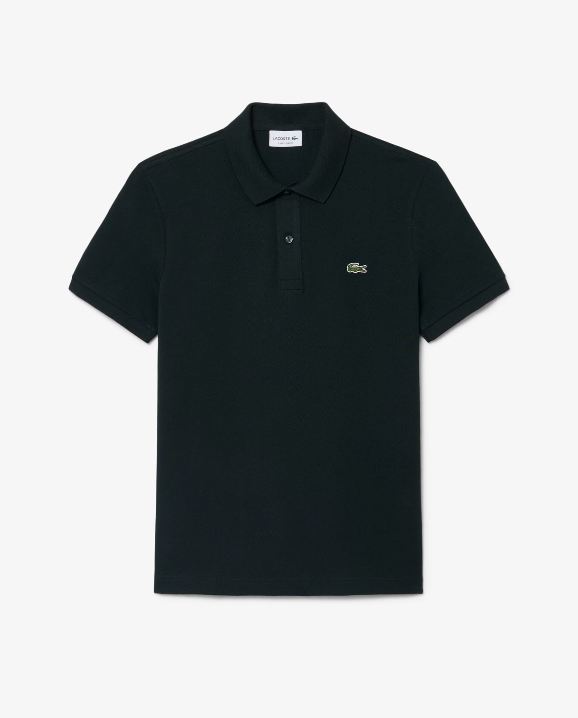 Polo de hombre de piqué de corte ajustado de manga corta - Lacoste - Verde oscuro Verde oscuro-6