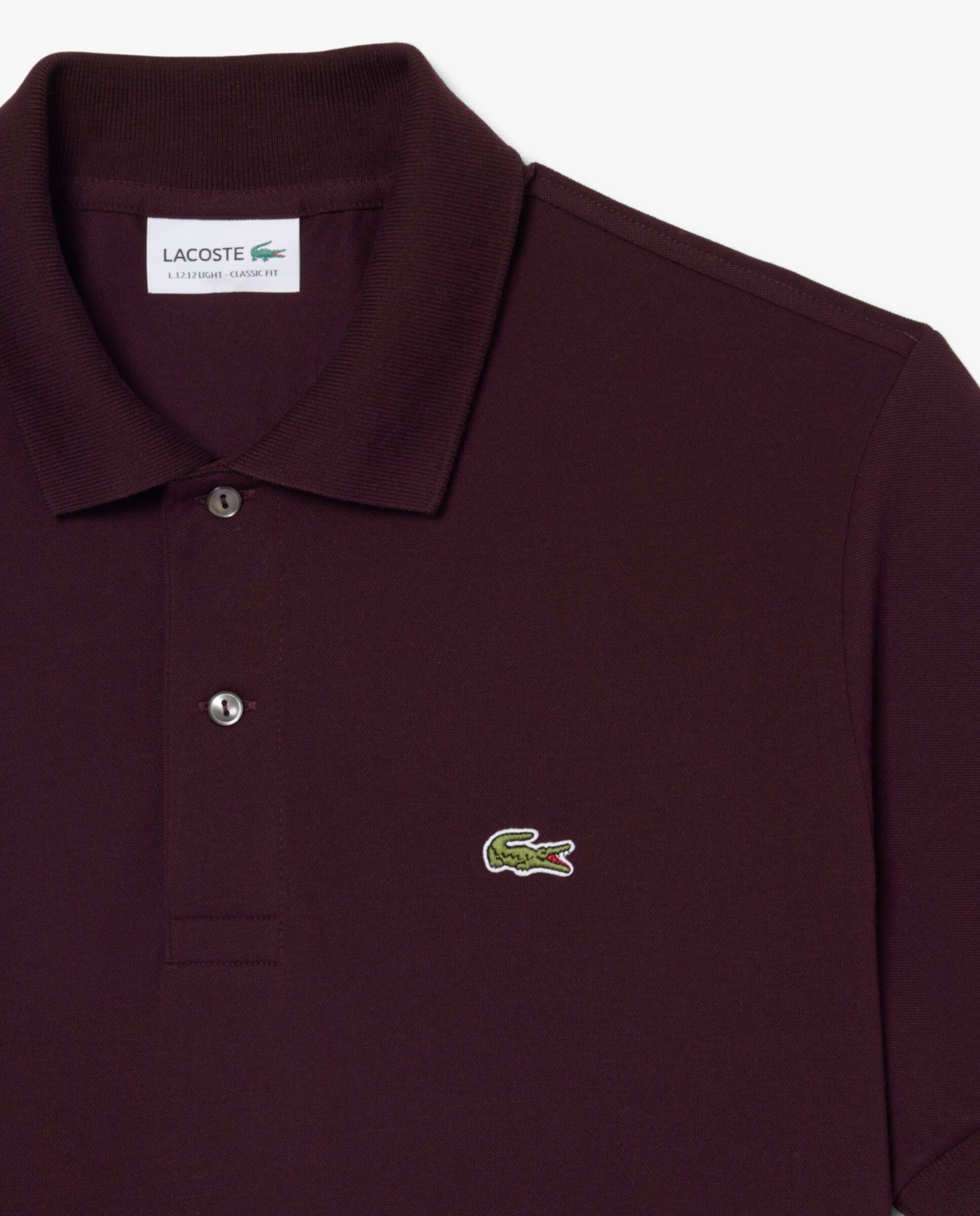 Polo de hombre de corte clásico de manga corta - Lacoste - Marrón oscuro Marrón oscuro-5