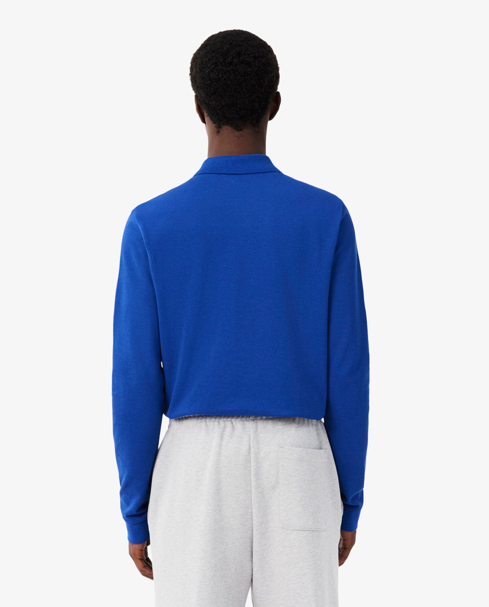 Polo de hombre de corte clásico de manga larga - Lacoste - Azul Océano Azul Océano-2