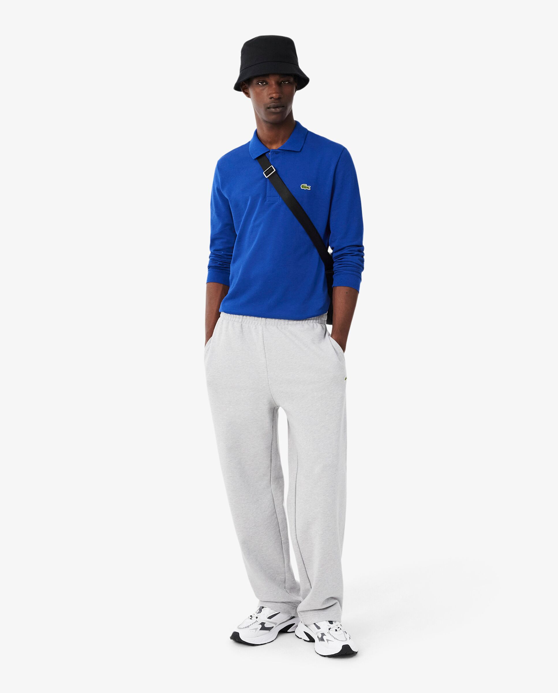 Polo de hombre de corte clásico de manga larga - Lacoste - Azul Océano Azul Océano-4