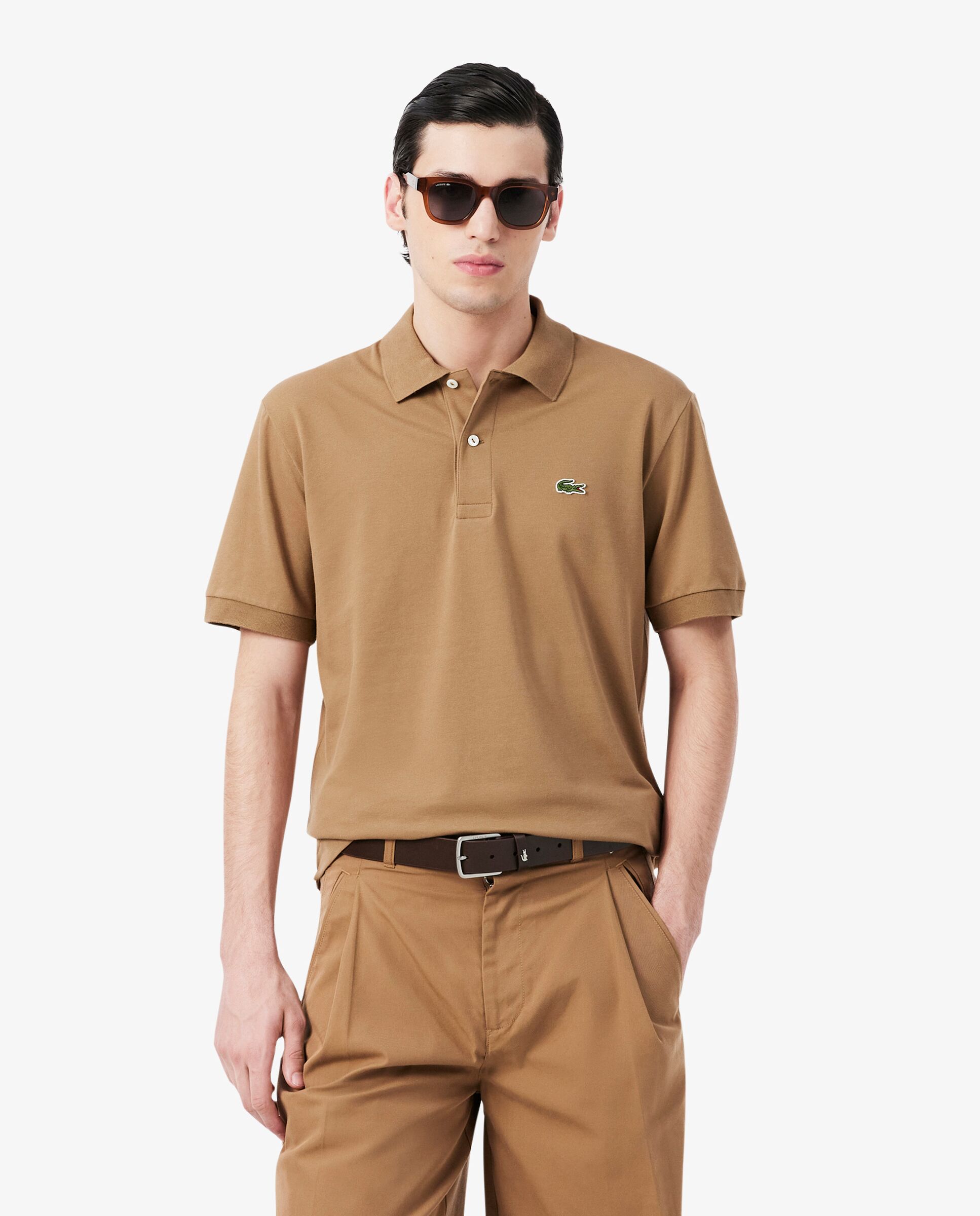 Polo de hombre de corte clásico de manga corta - Lacoste - Marrón Marrón-1