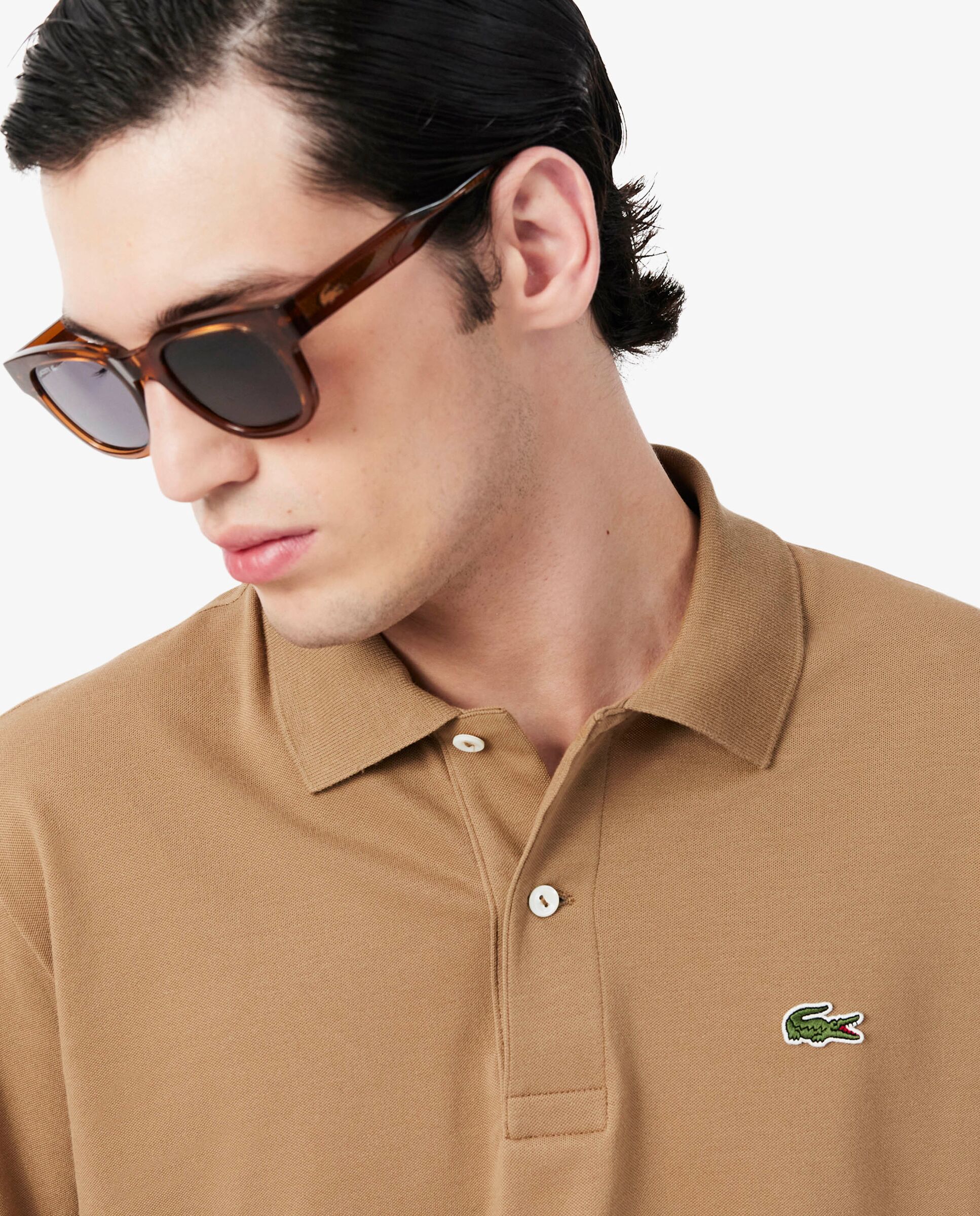 Polo de hombre de corte clásico de manga corta - Lacoste - Marrón Marrón-3