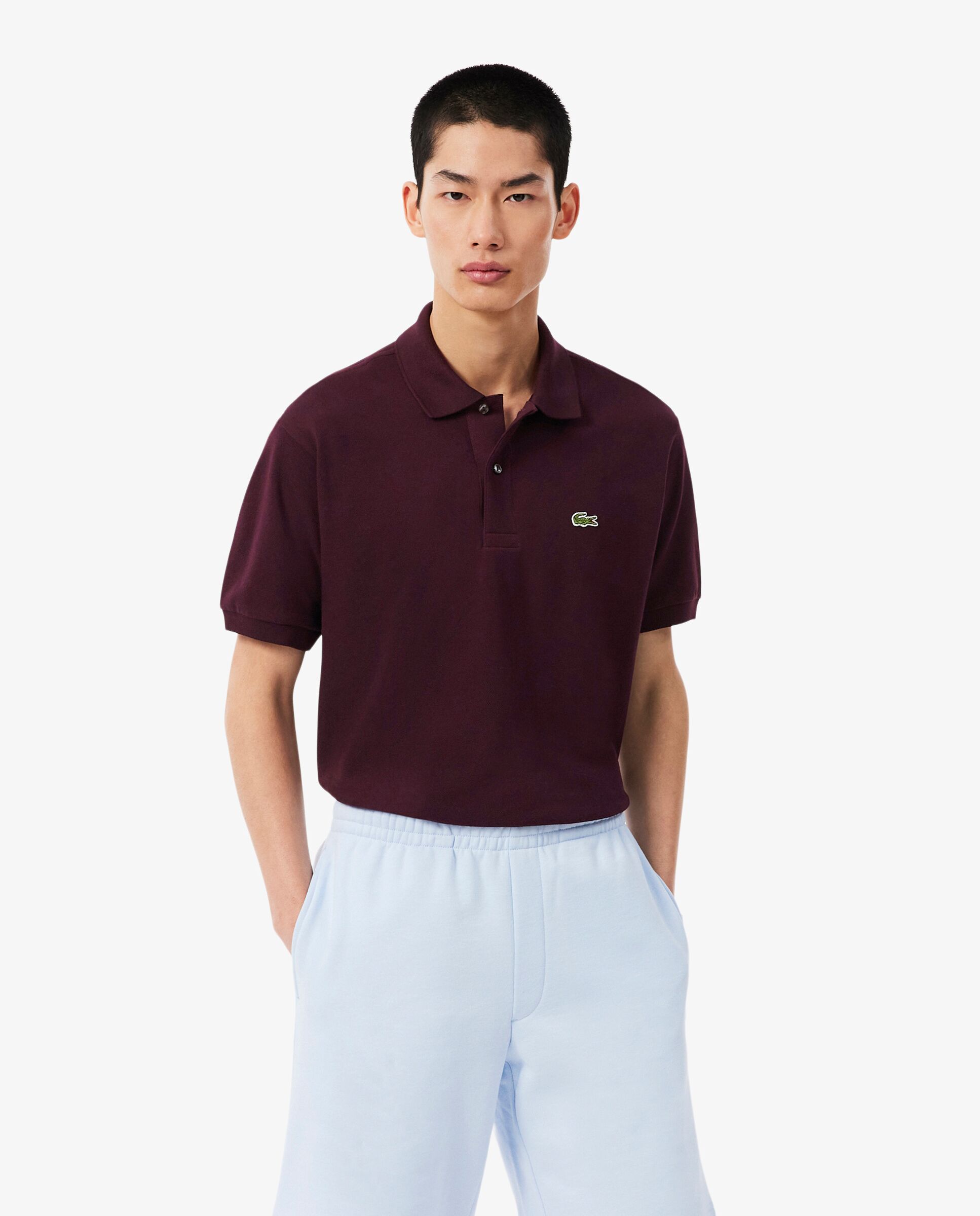 Imagen 0 de Polo de hombre original de corte clásico de manga corta Marrón