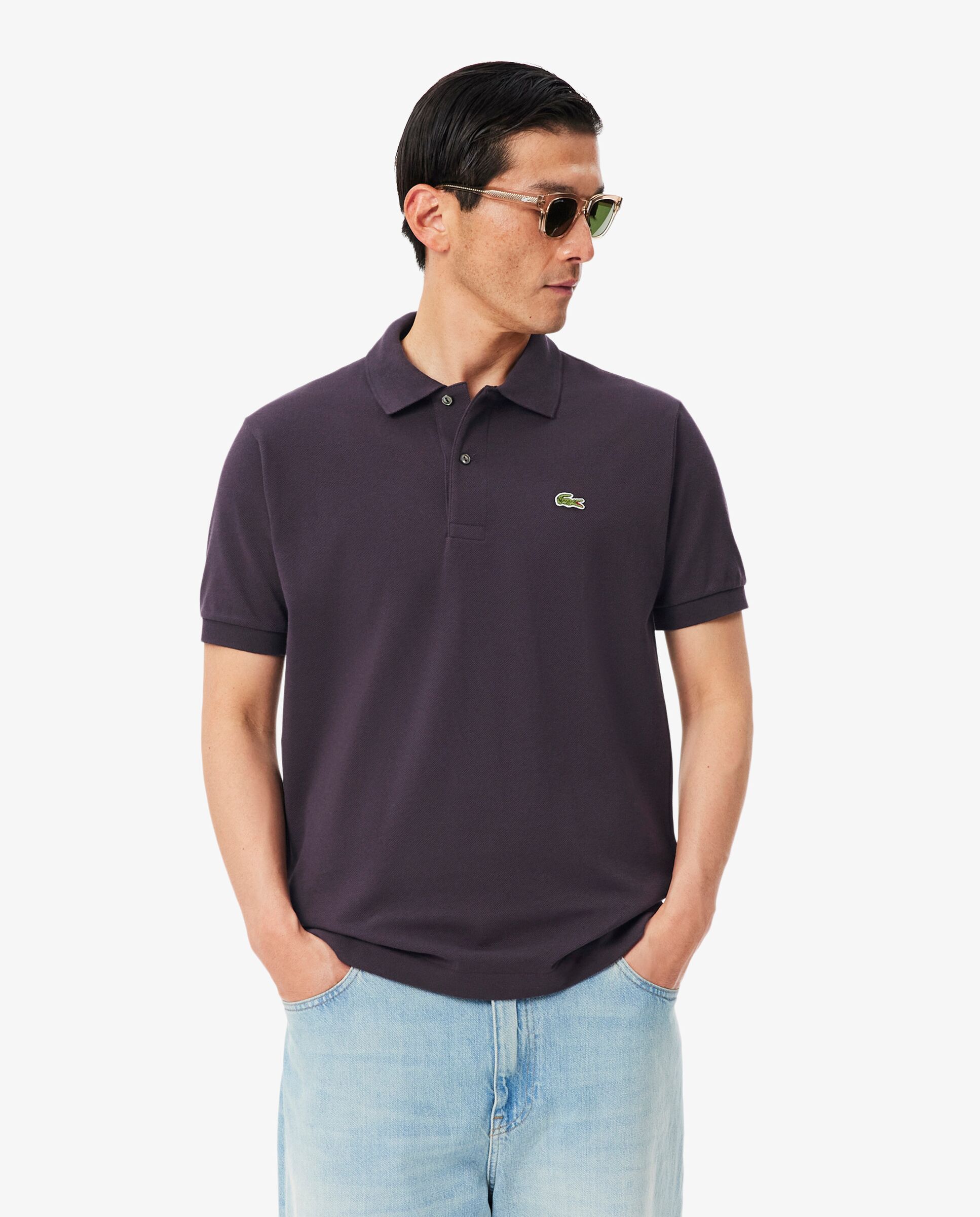 Polo de hombre original de corte clásico de manga corta - Lacoste - Vino Vino-1