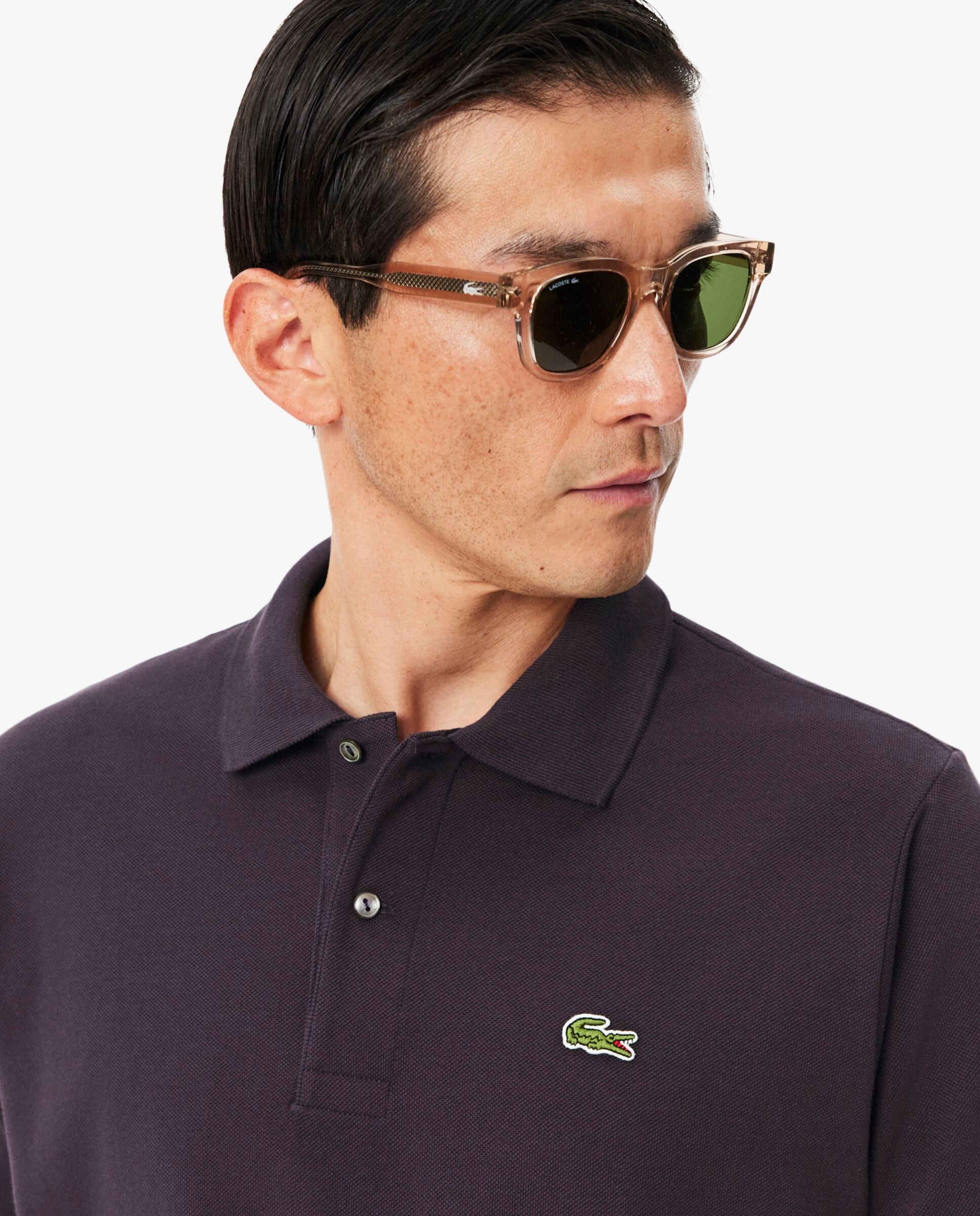 Polo de hombre original de corte clásico de manga corta - Lacoste - Vino Vino-3