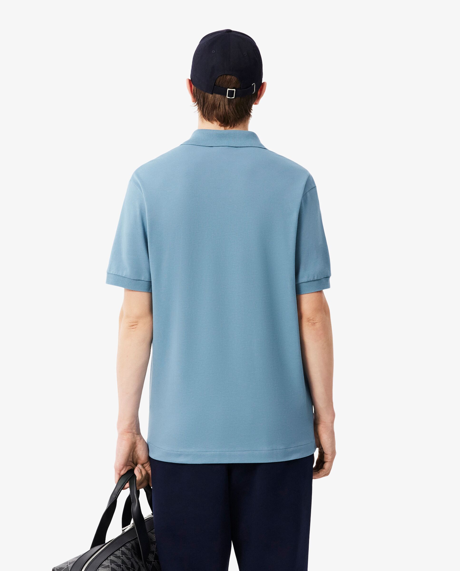 Polo de hombre de corte clásico LIGHT de manga corta - Lacoste - Azul anticuario Azul anticuario-2