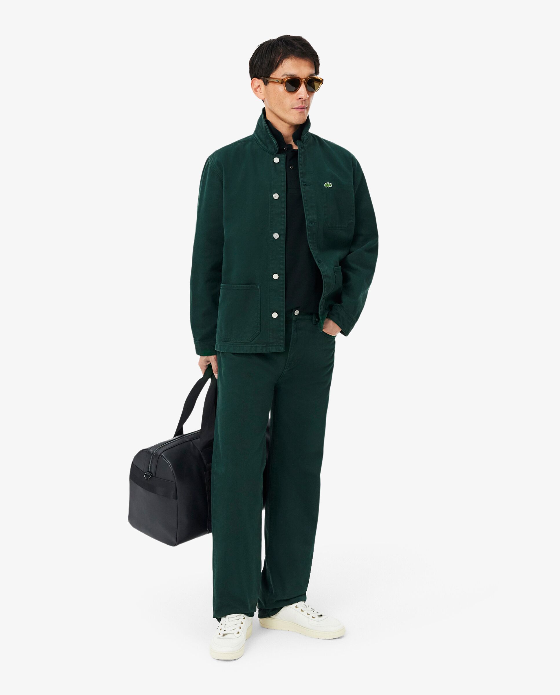 Polo de hombre original de corte clásico de manga corta - Lacoste - Verde oscuro Verde oscuro-4