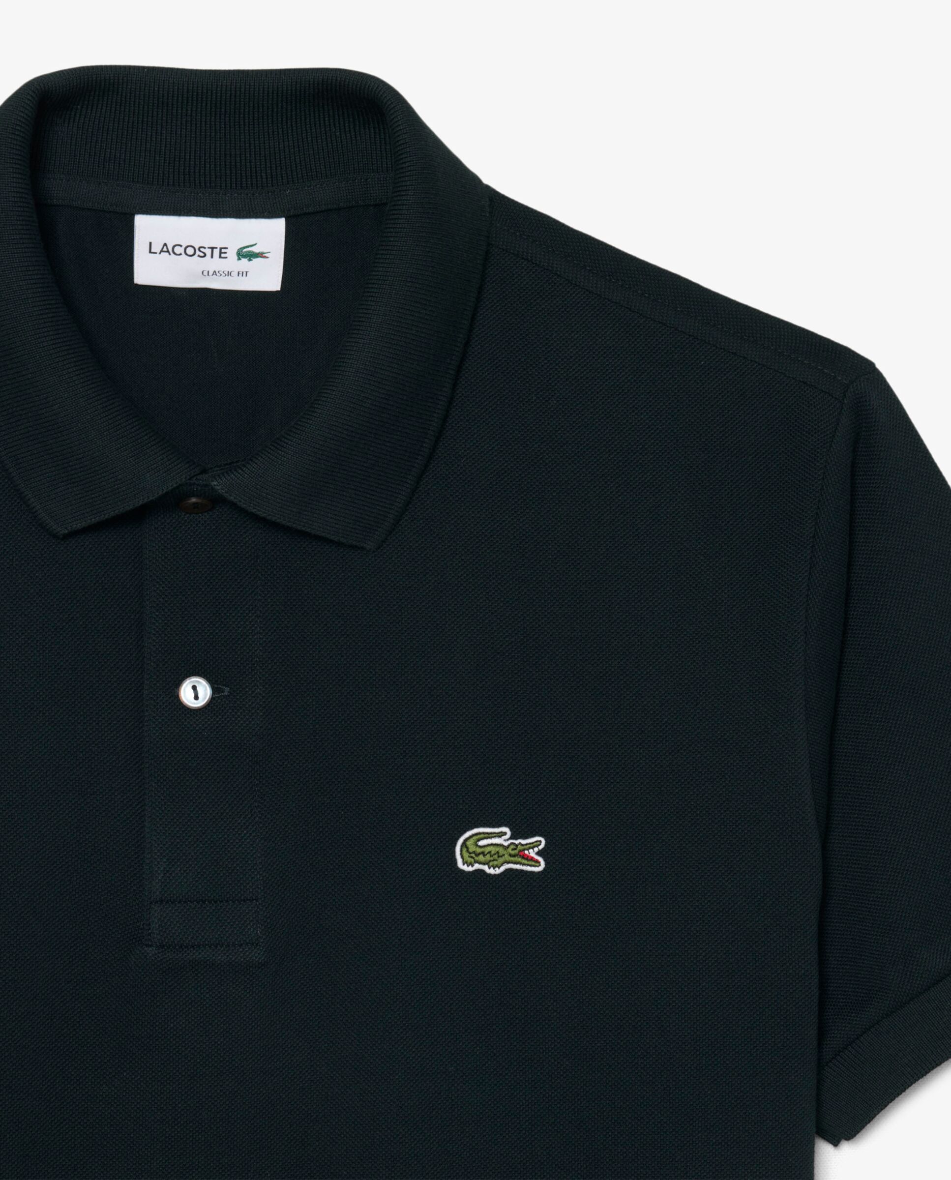 Polo de hombre original de corte clásico de manga corta - Lacoste - Verde oscuro Verde oscuro-5