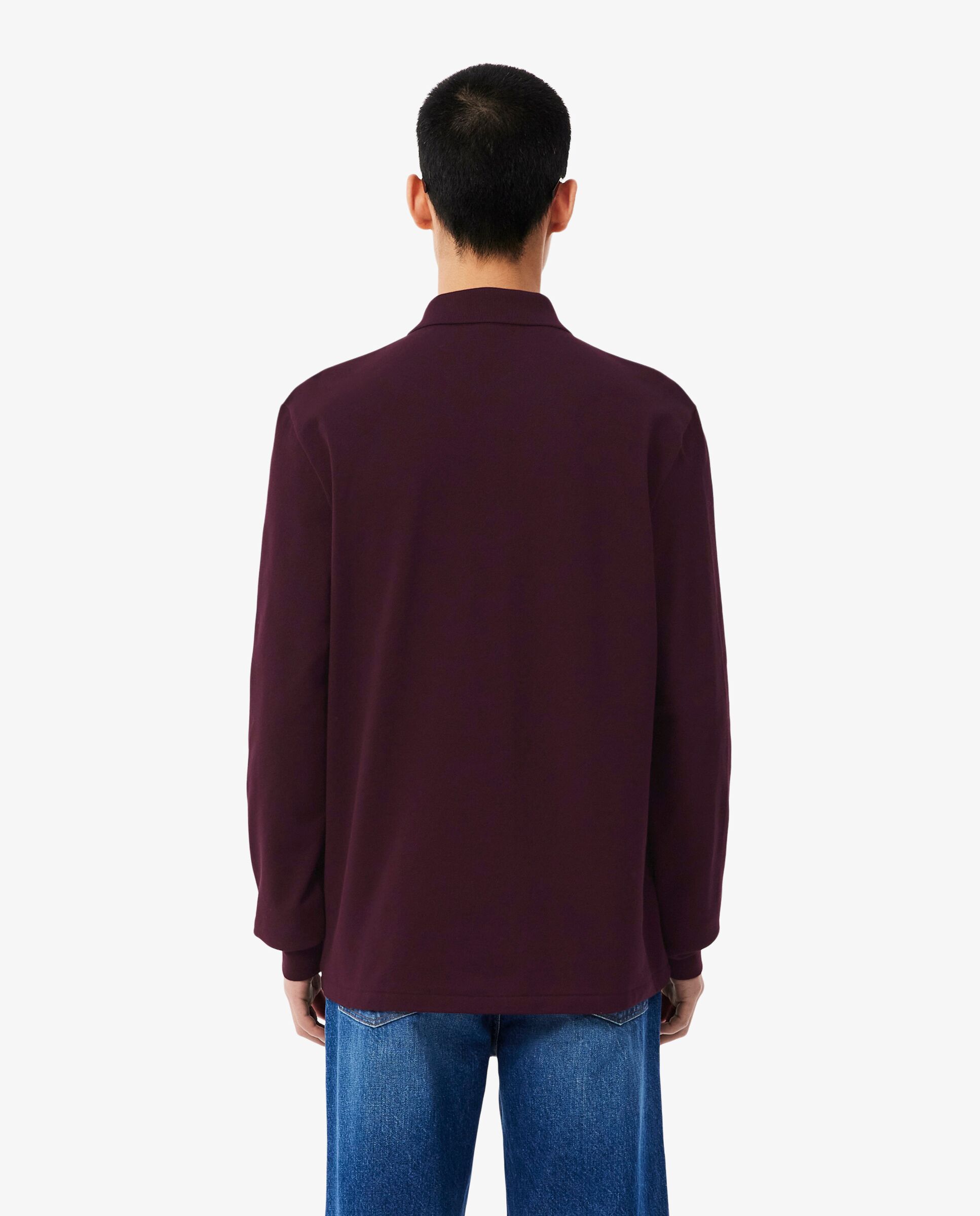 Polo de hombre de corte clásico de manga larga - Lacoste - Marrón Marrón-2