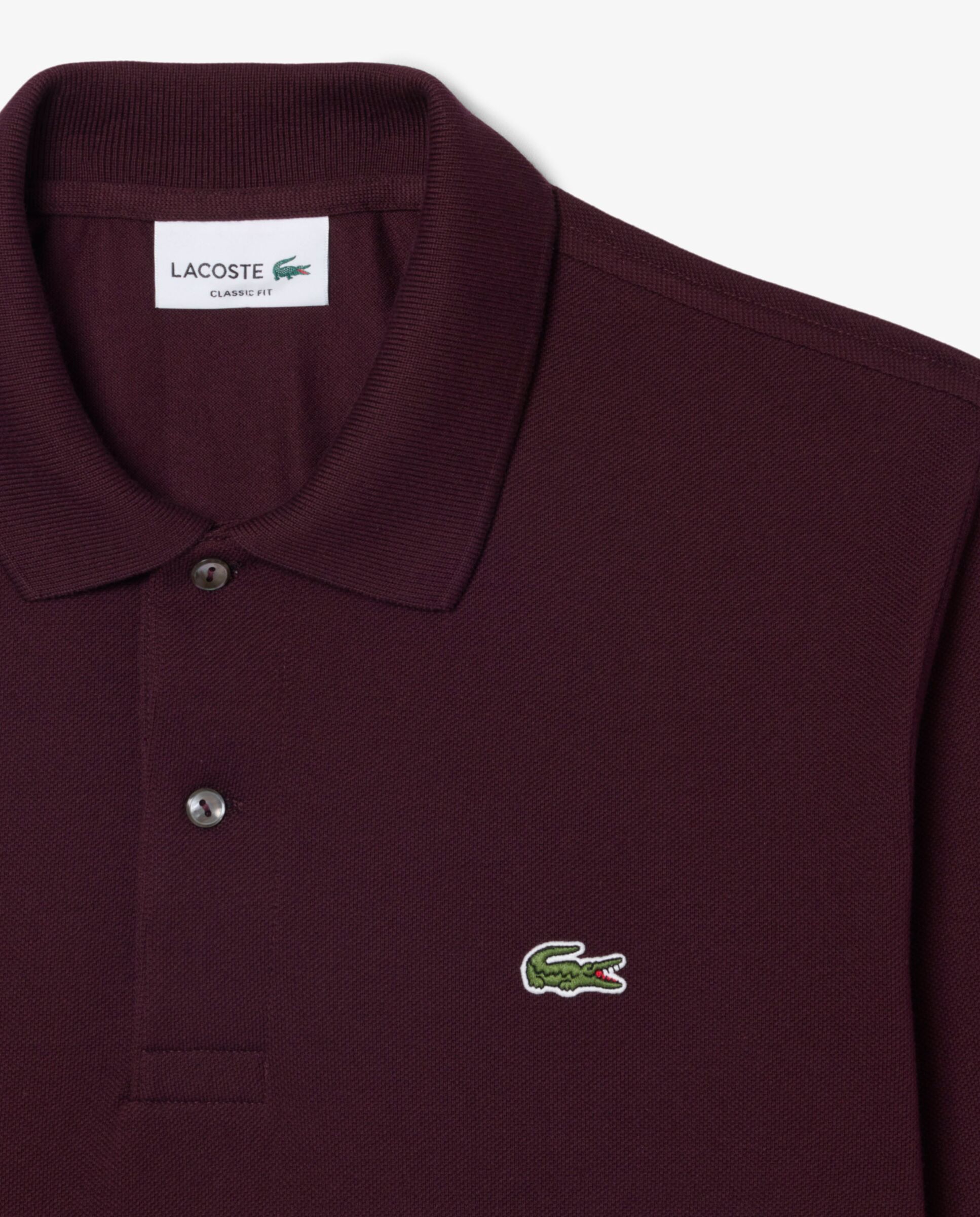 Polo de hombre de corte clásico de manga larga - Lacoste - Marrón Marrón-5