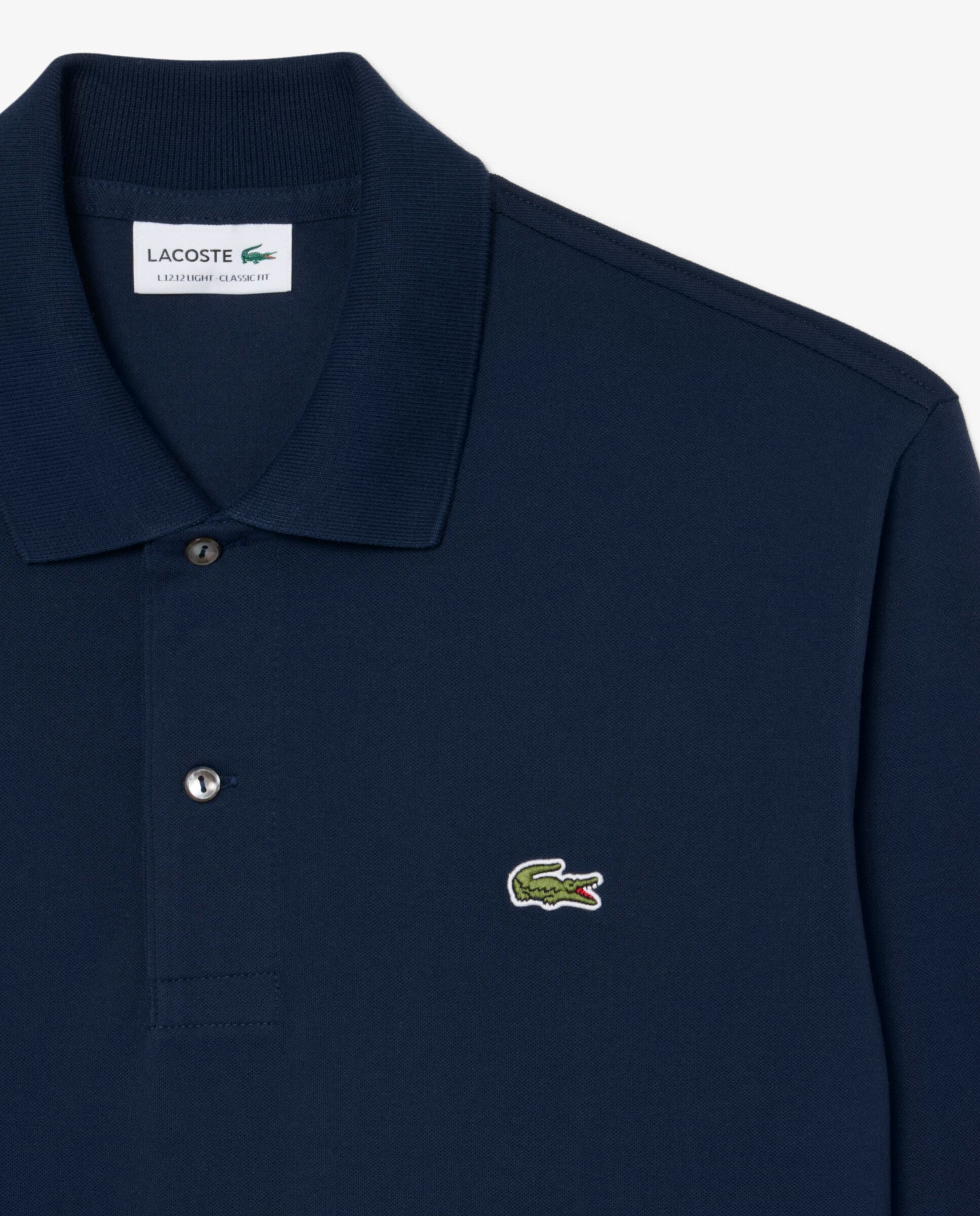 Polo de hombre de manga larga light de corte clásico en verde - Lacoste - Azul marino Azul marino-5