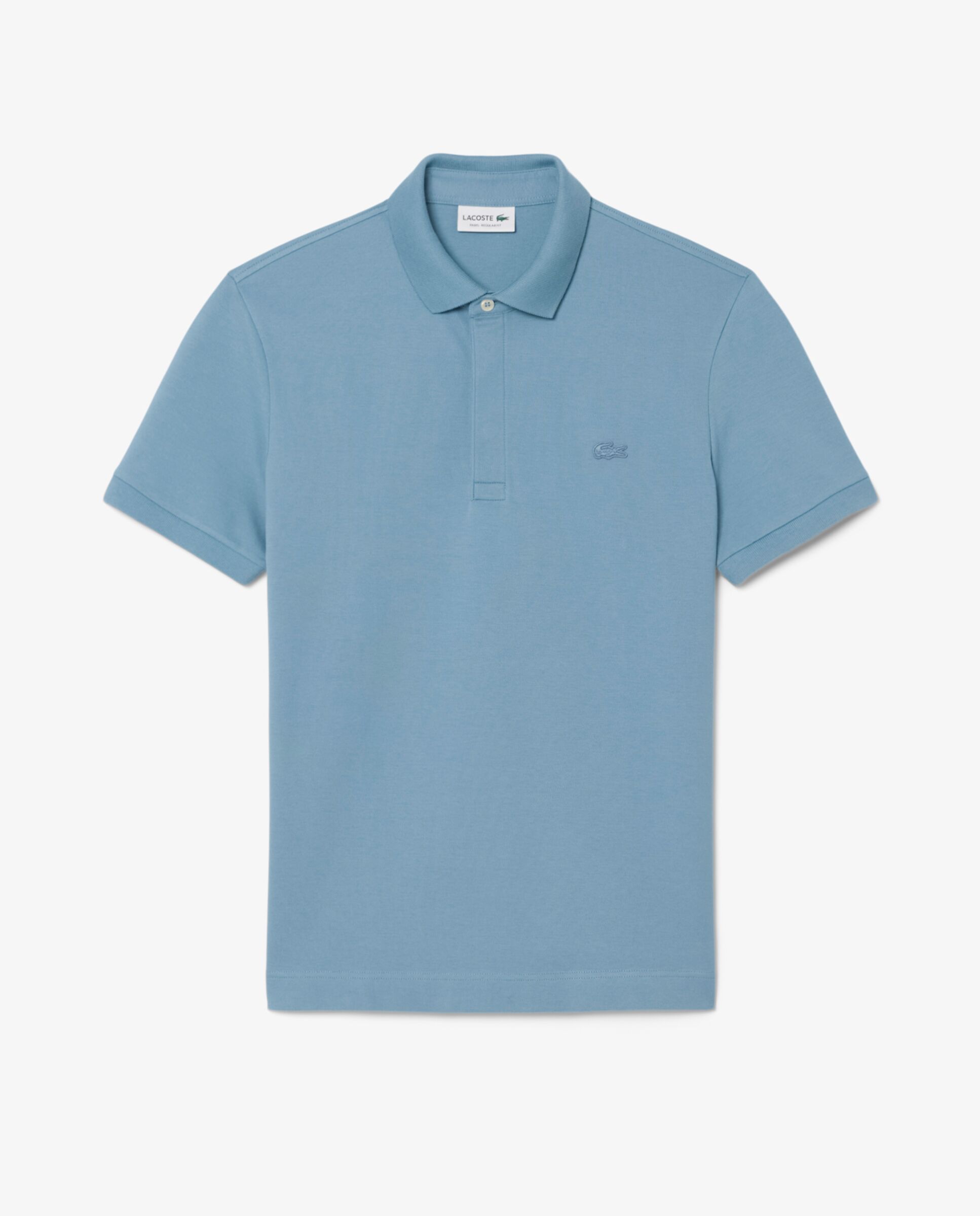 Polo de hombre de corte regular Paris de piqué elástico de manga corta - Lacoste - Zafiro Zafiro-6