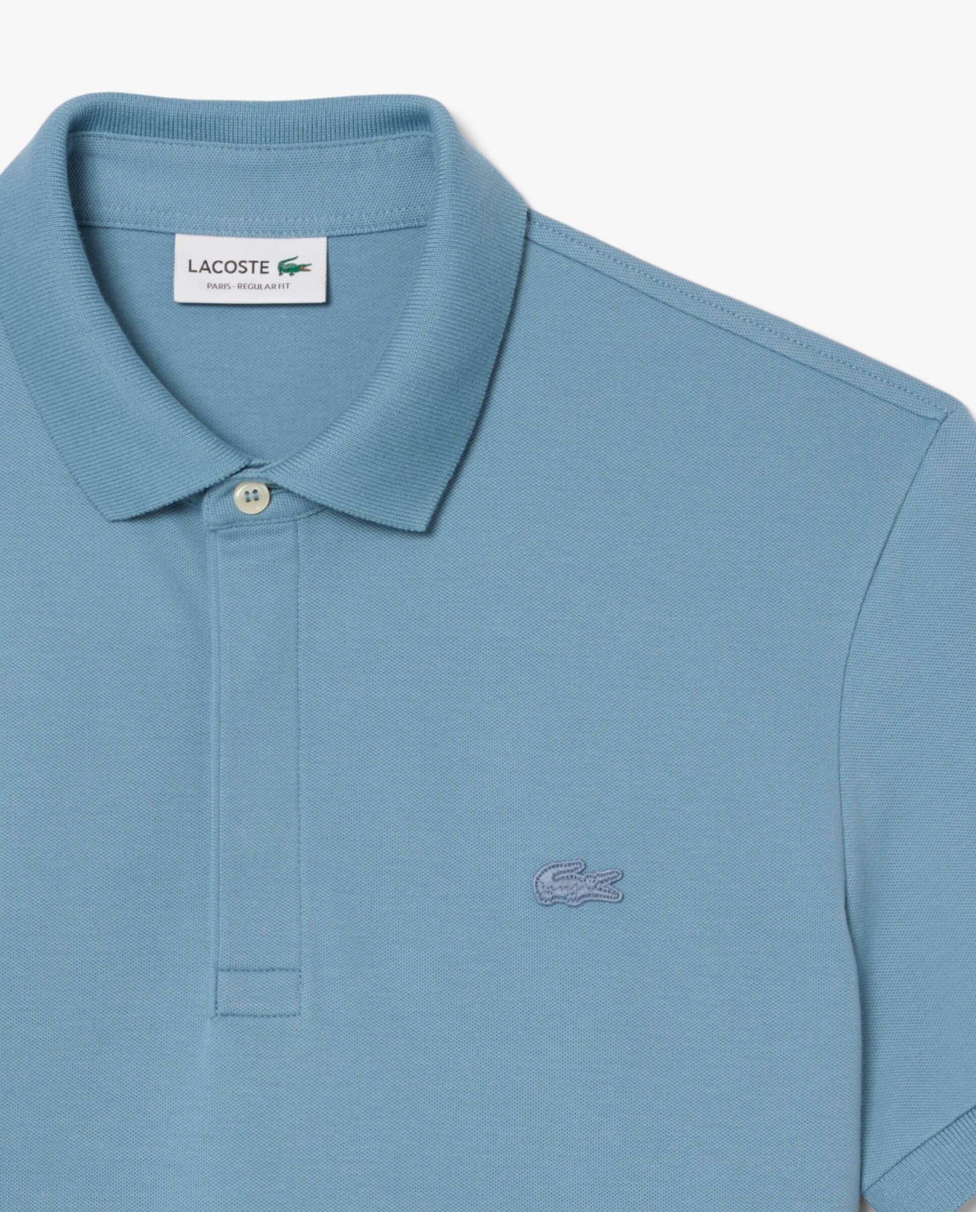 Polo de hombre de corte regular Paris de piqué elástico de manga corta - Lacoste - Zafiro Zafiro-5