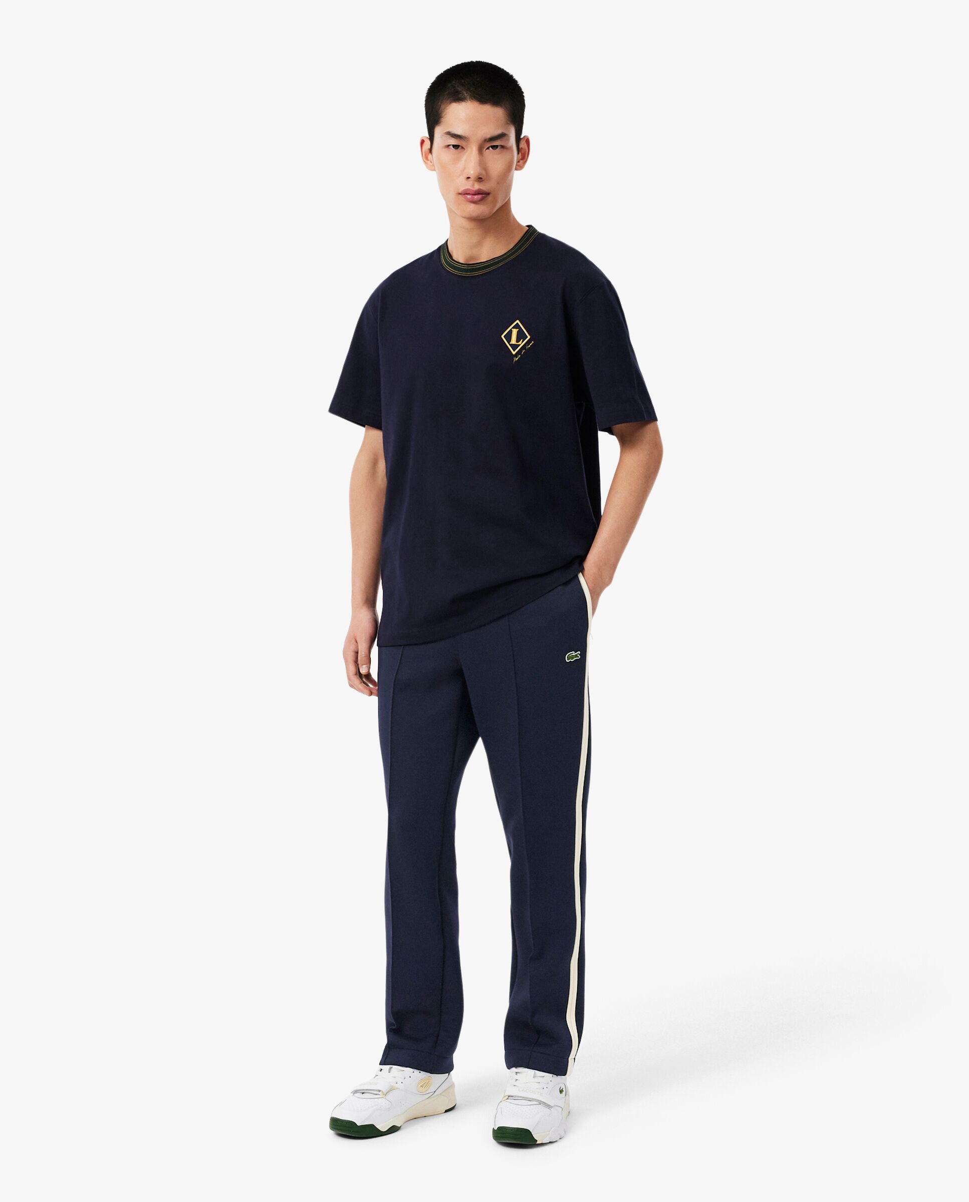 Pantalón de hombre de chándal de hombre de fabricación francesa en verde - Lacoste - Azul marino Azul marino-1