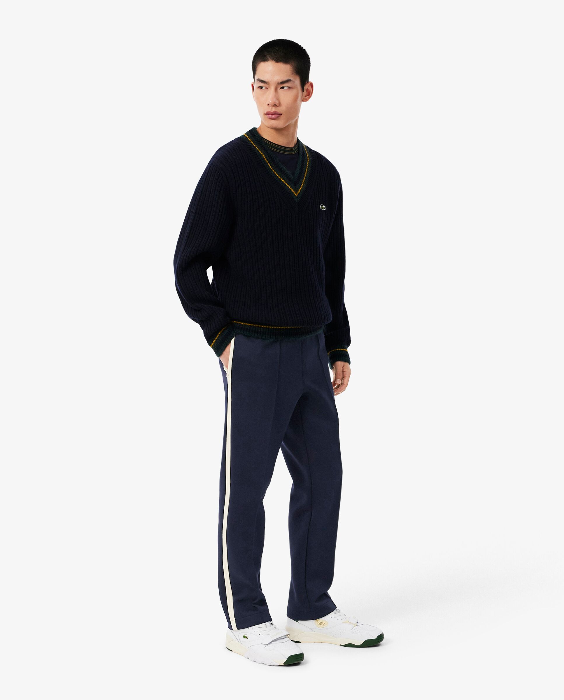 Pantalón de hombre de chándal de hombre de fabricación francesa en verde - Lacoste - Azul marino Azul marino-4
