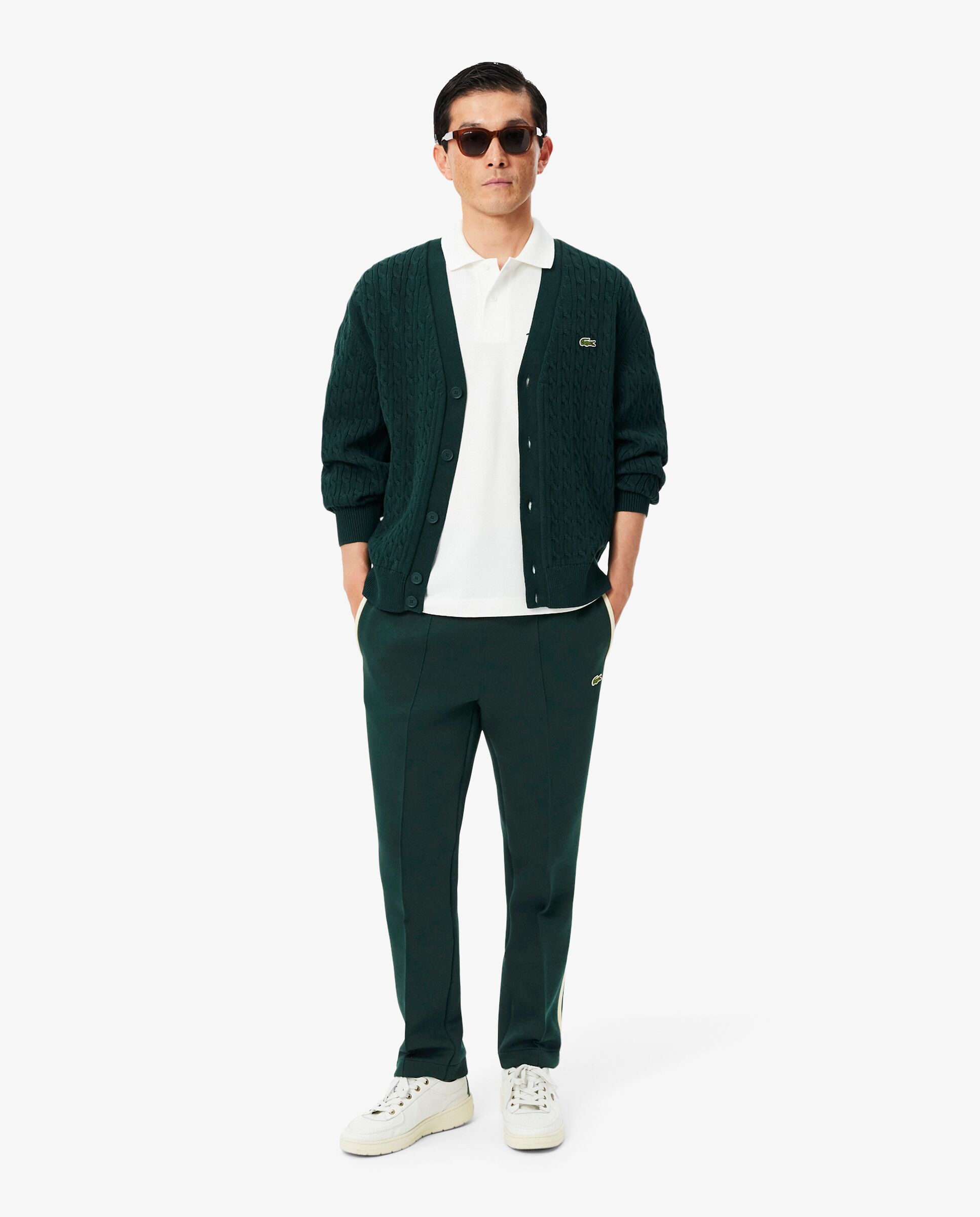 Pantalón de hombre de chándal de hombre de fabricación francesa en - Lacoste - Verde Verde-1