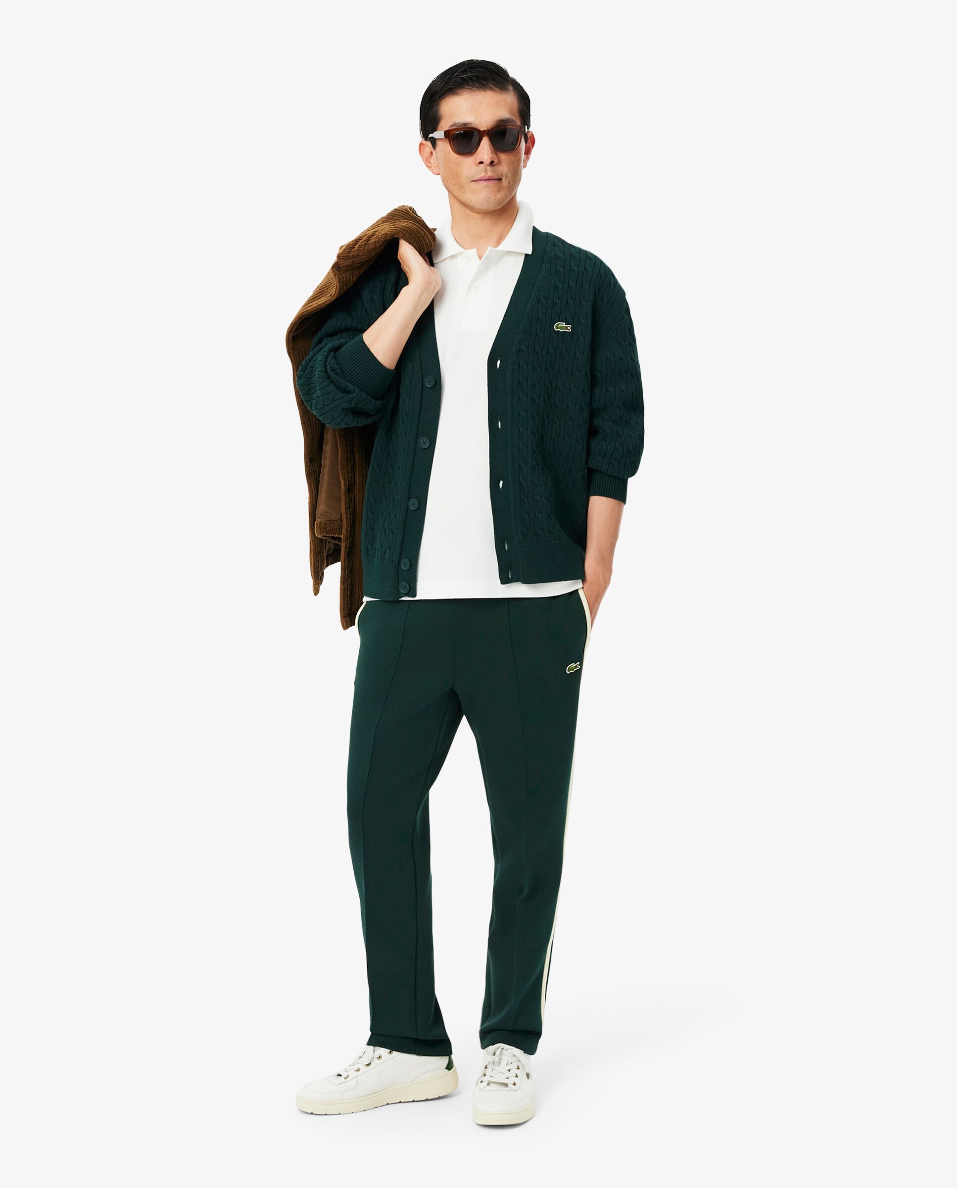 Pantalón de hombre de chándal de hombre de fabricación francesa en - Lacoste - Verde Verde-4