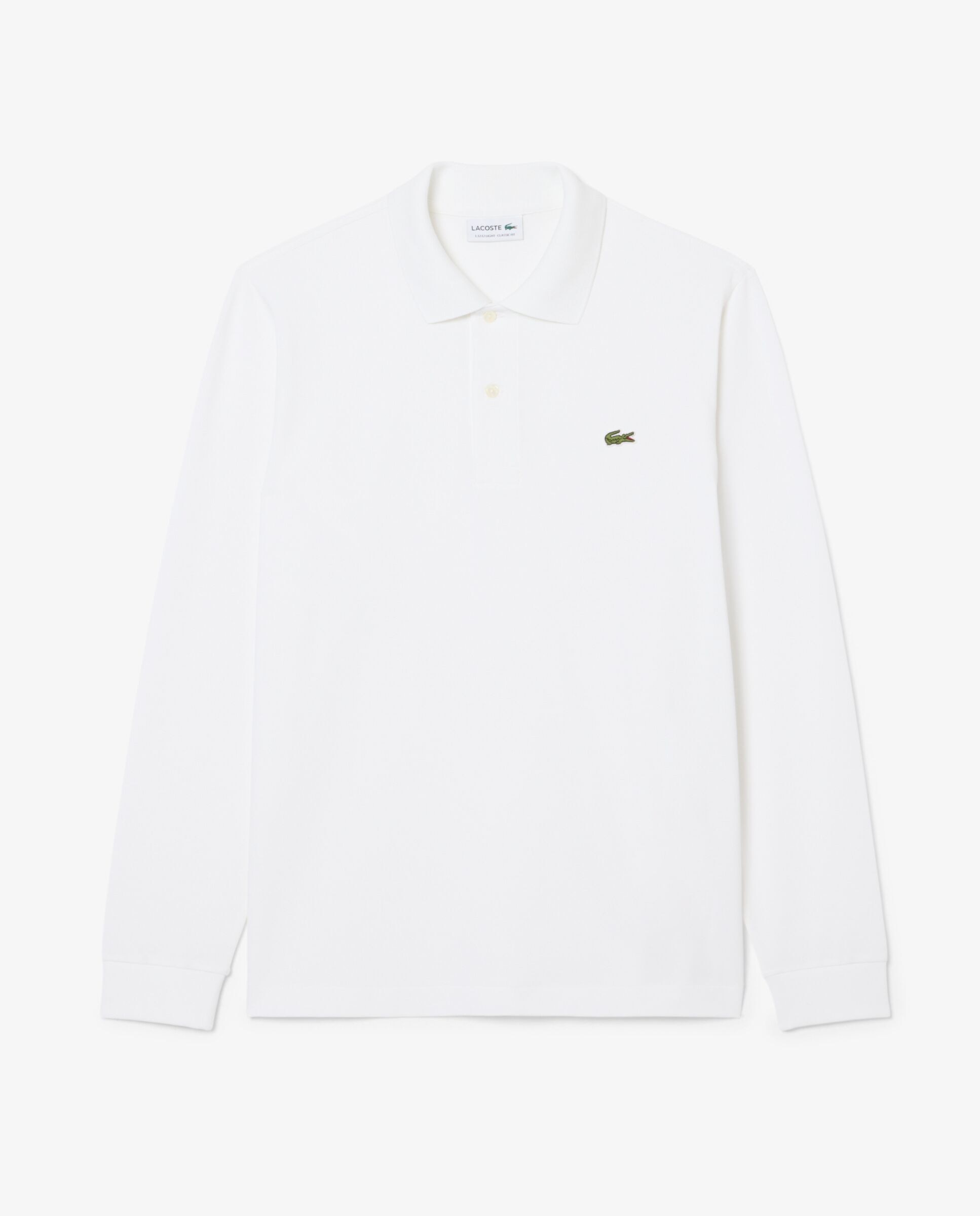 Polo de hombre de manga larga light de corte clásico en verde - Lacoste - Blanco Blanco-6