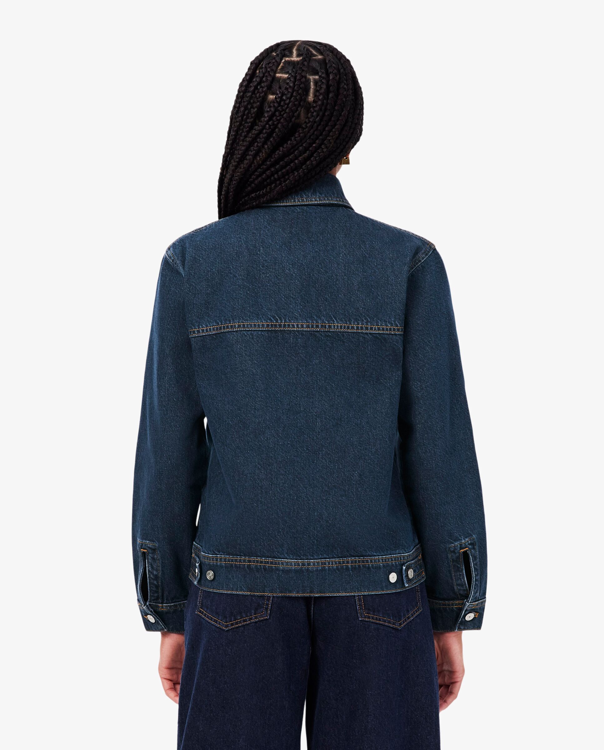 Cazadora de mujer vaquera de algodón - Lacoste - Azul Azul-2