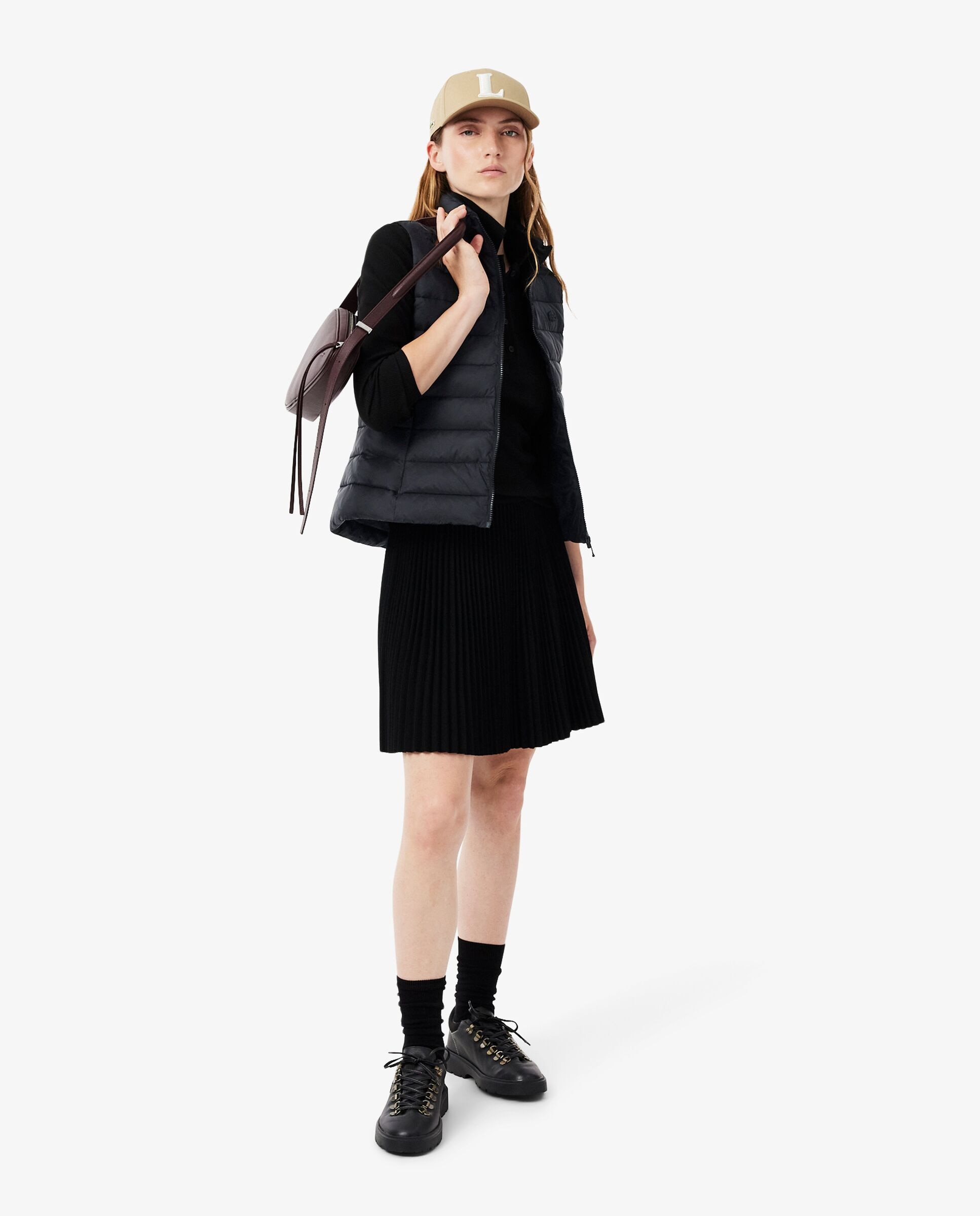 En azul de manga sin mangas - Lacoste - Negro Negro-4