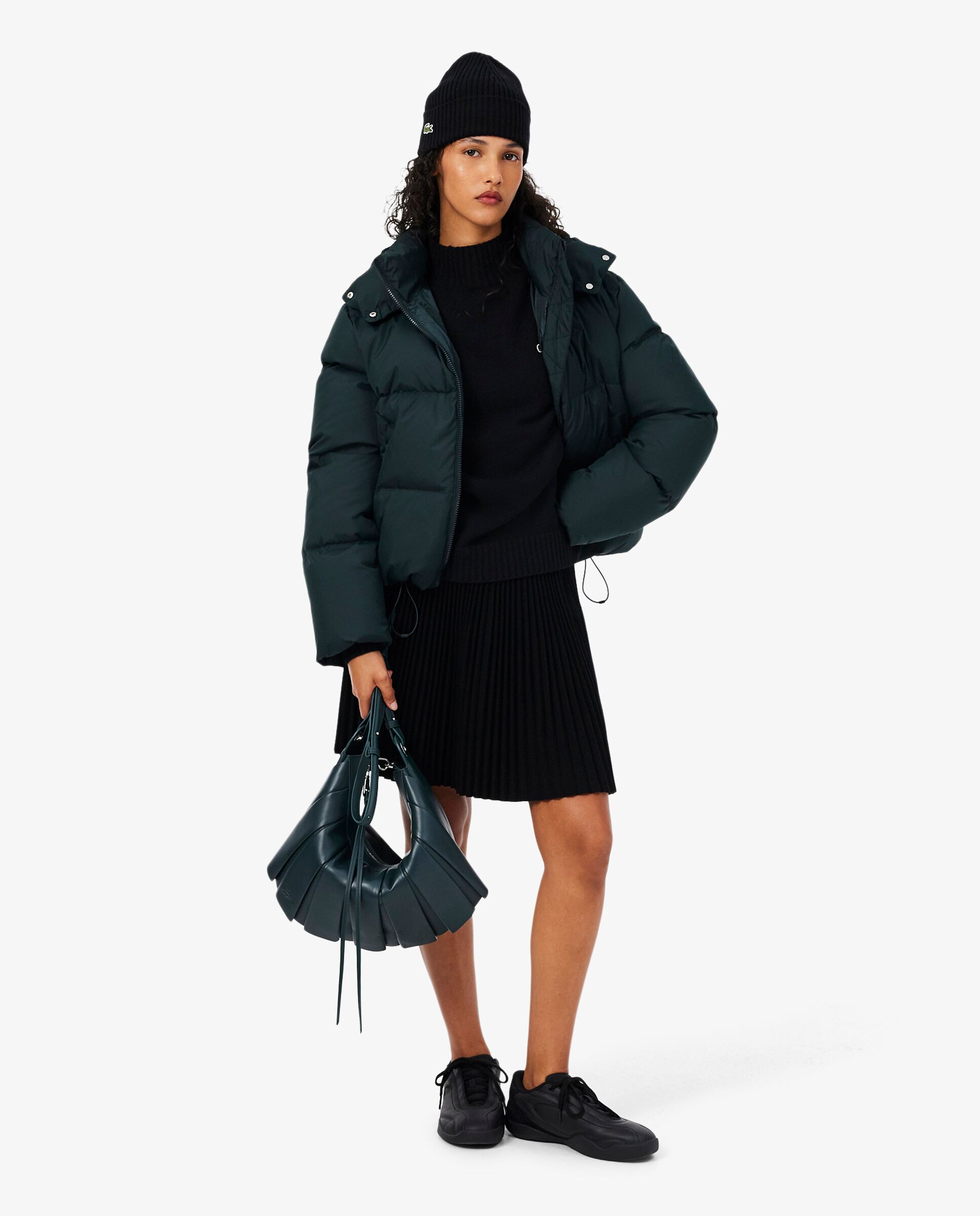 De cuello alto de cachemir de punto 3d en - Lacoste - Negro Negro-4