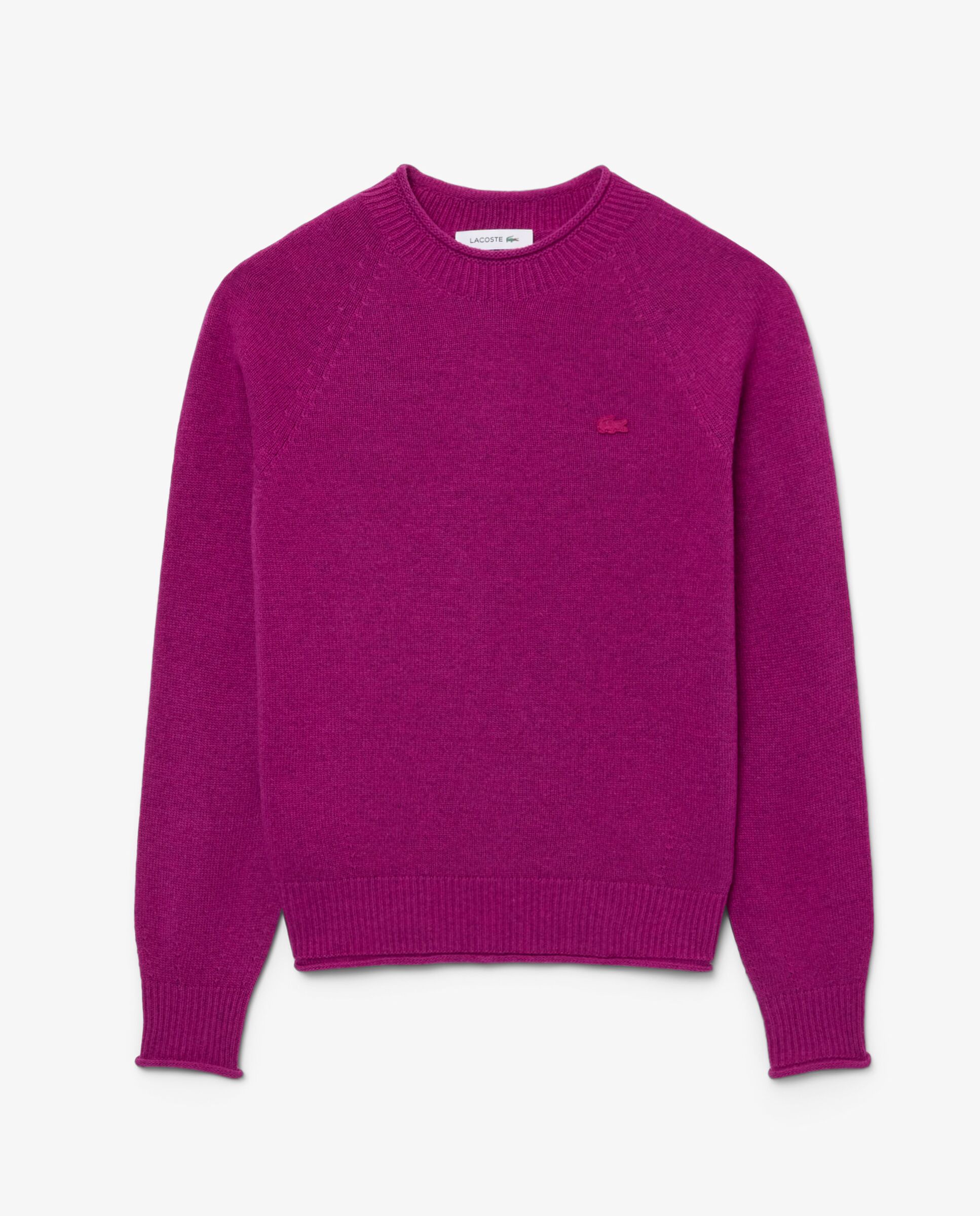 De lana cardada de punto 3d en azul - Lacoste - Magenta Magenta-6