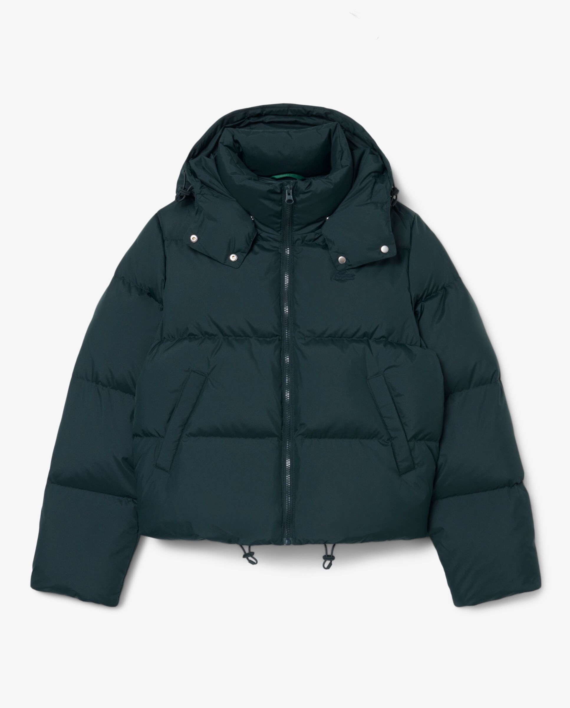 Chaqueta de mujer acolchada con capucha hidrófuga en verde - Lacoste - Verde oscuro Verde oscuro-6
