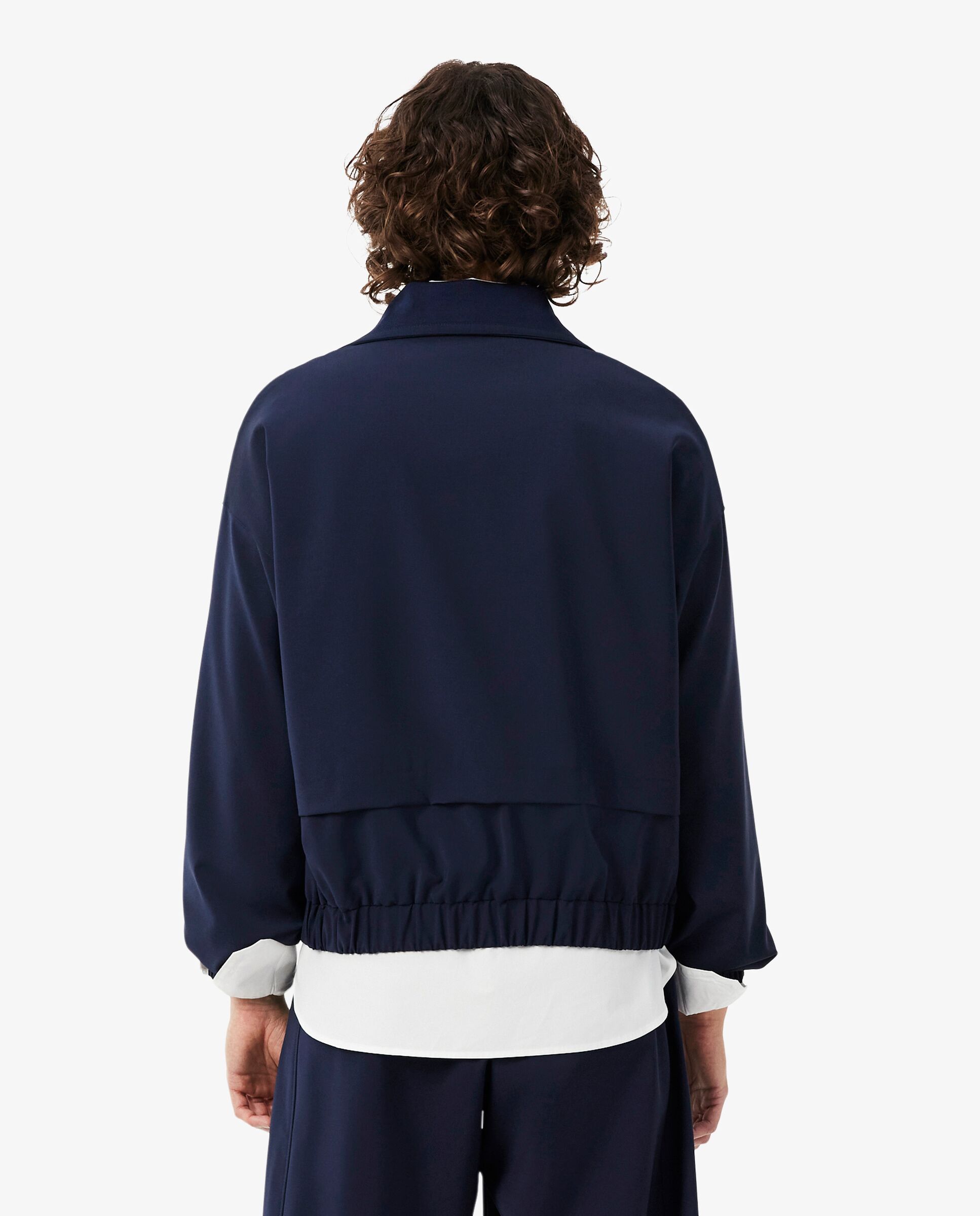 Chaqueta de mujer de chándal oversize en azul de manga larga - Lacoste - Azul marino Azul marino-2