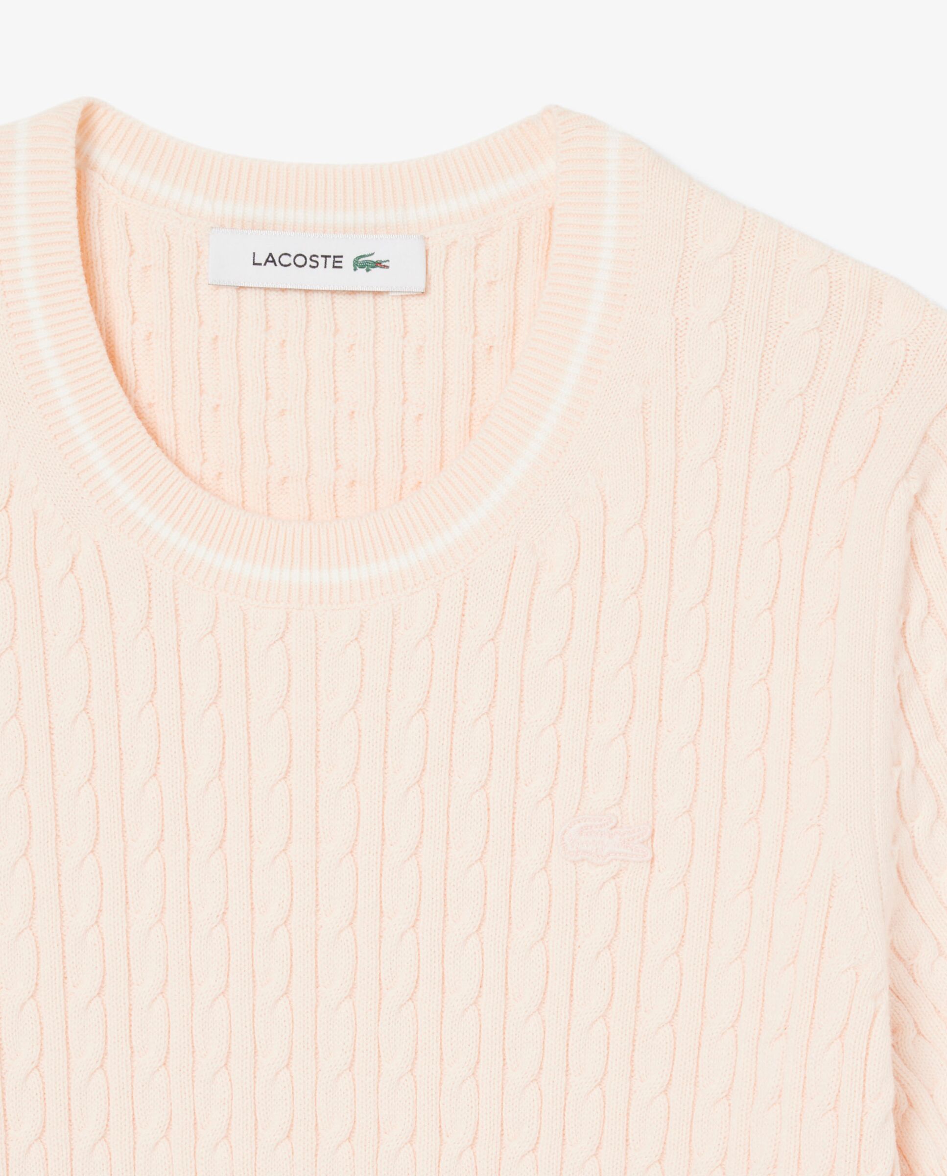 Jersey de manga corta de punto con ochos en azul - Lacoste - Rosa Rosa-5