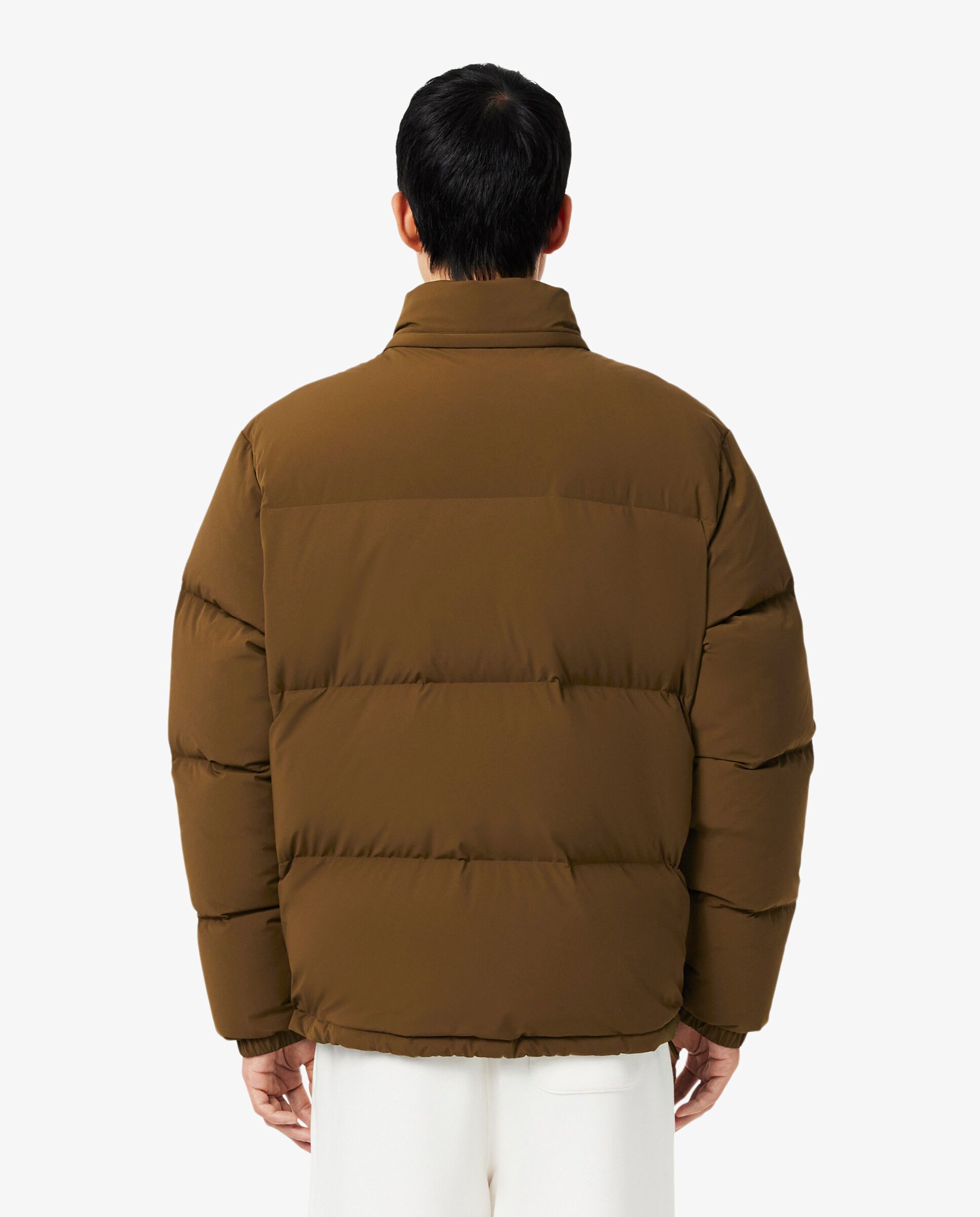 Chaqueta de hombre acolchada con capucha hidrófuga - Lacoste - Marrón Marrón-2