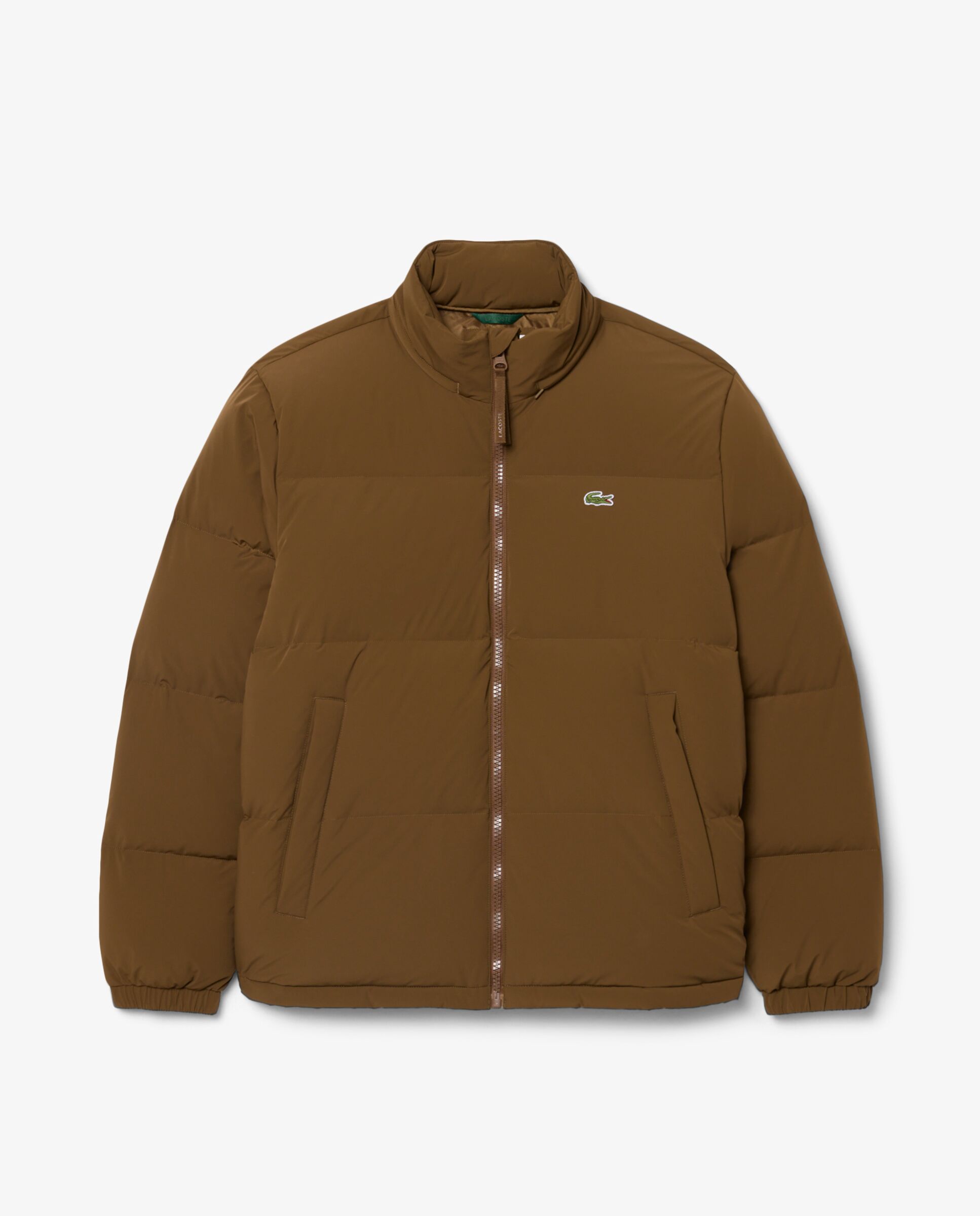 Chaqueta de hombre acolchada con capucha hidrófuga - Lacoste - Marrón Marrón-6