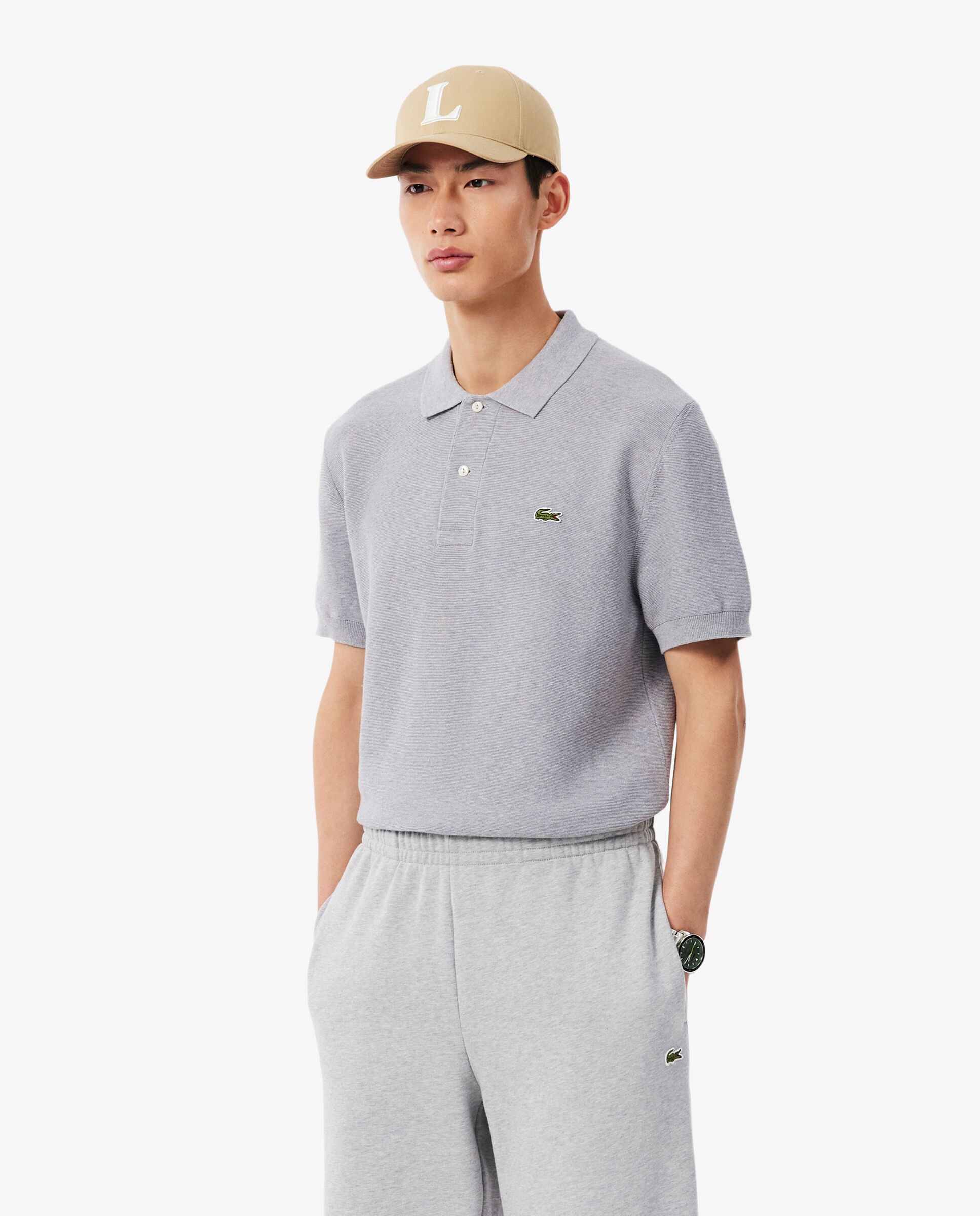 Camiseta de hombre de Manga corta - Lacoste - Gris oscuro Gris oscuro-1