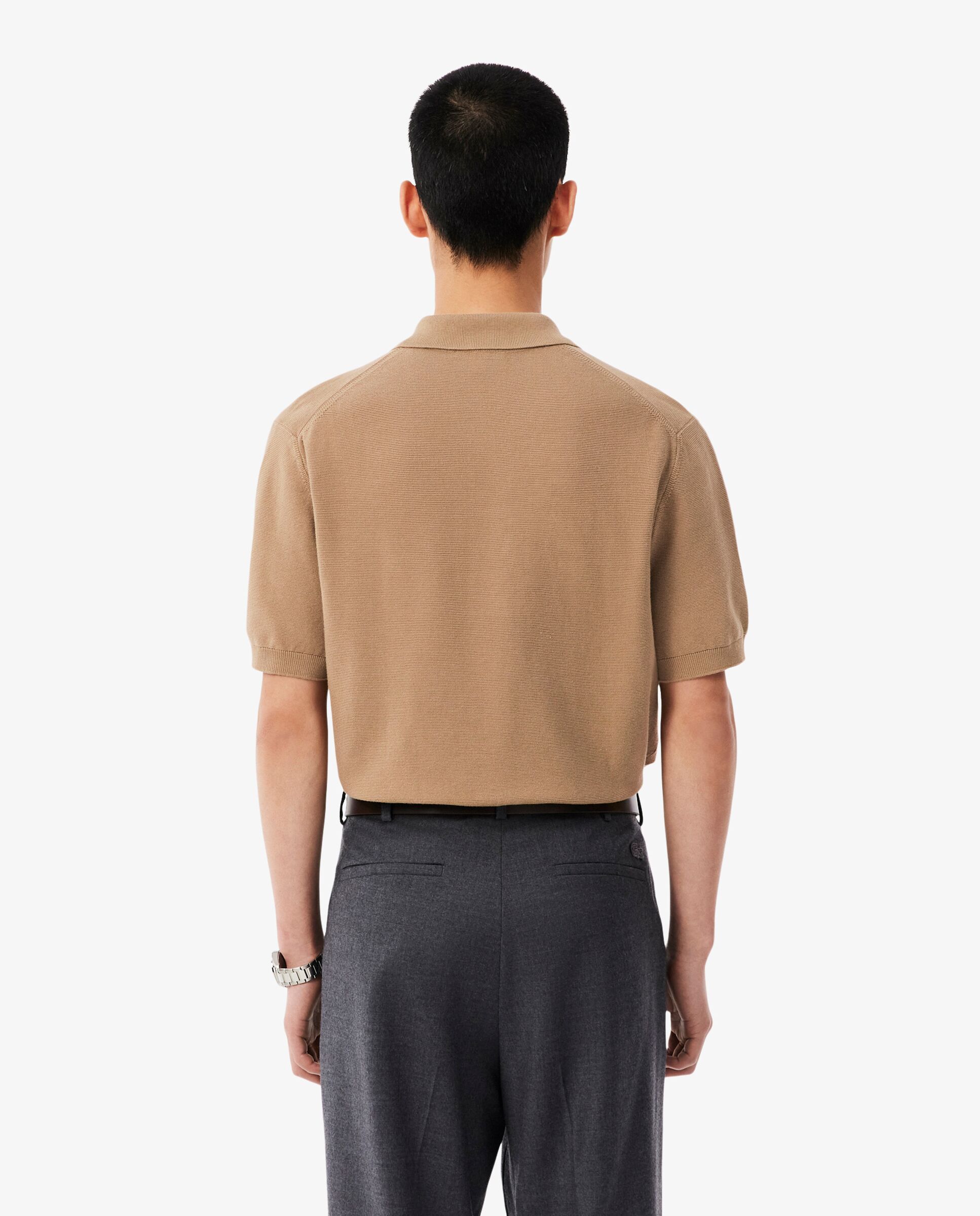 Camiseta de hombre de Manga corta - Lacoste - Marrón Marrón-2