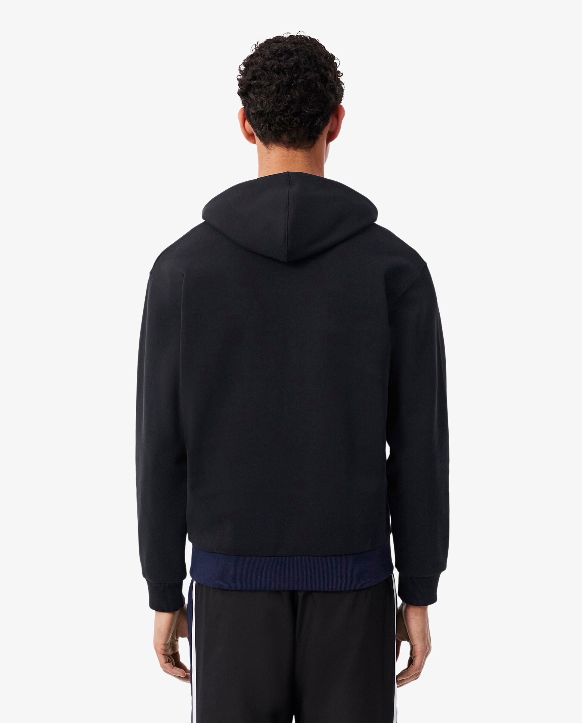 Sudadera de hombre con capucha de felpa con bloques de color en - Lacoste - Negro Negro-2